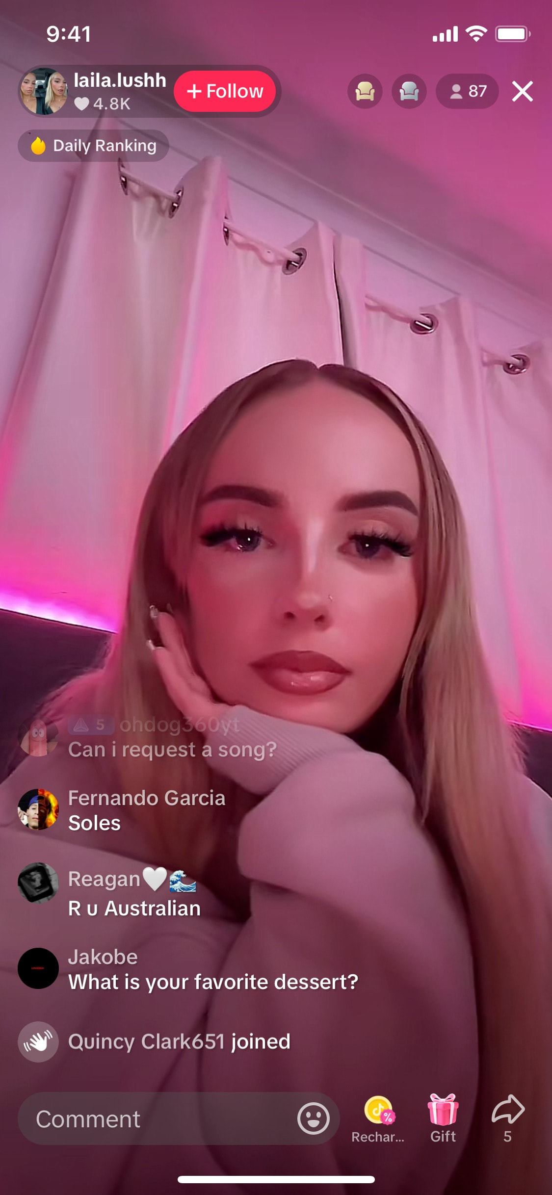 TikTok iOS screen 609