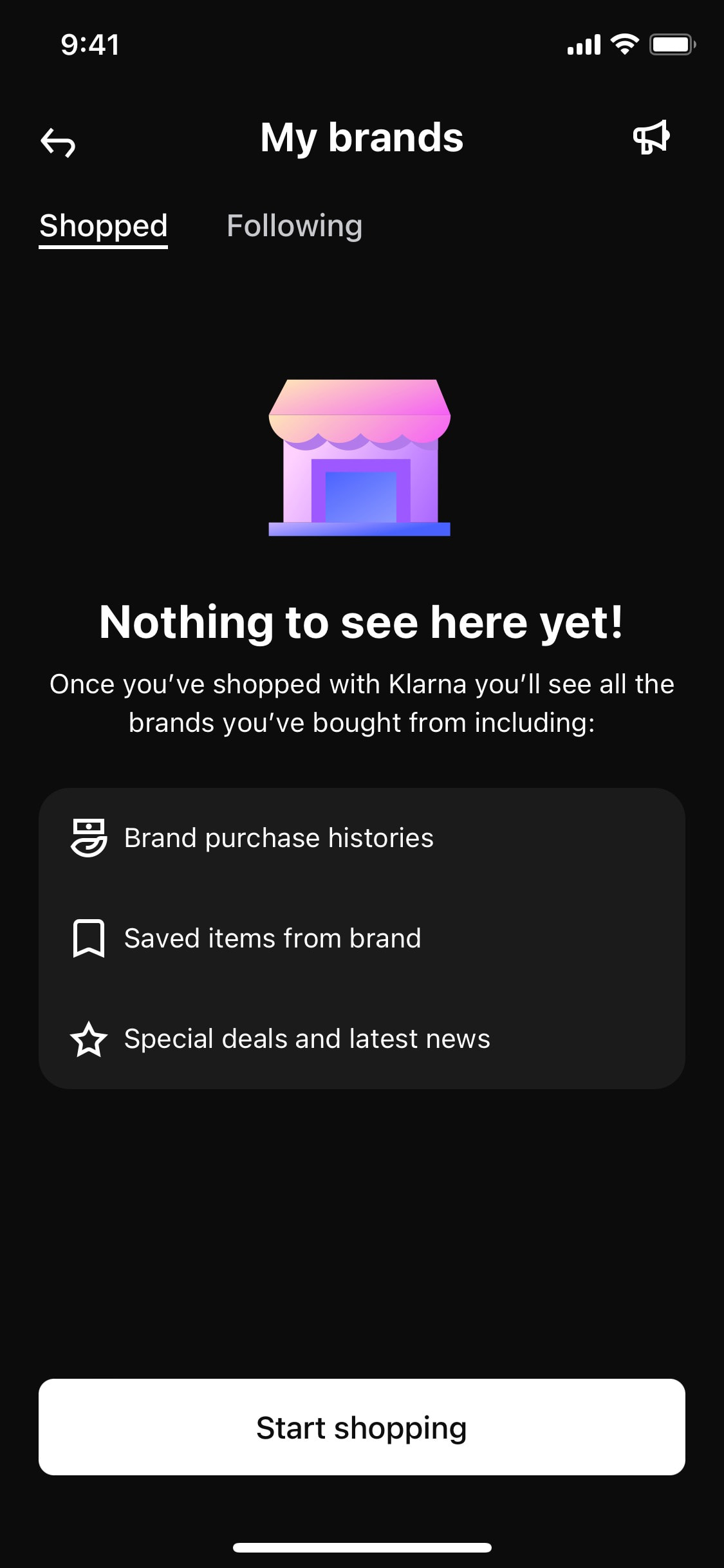 Klarna iOS screen 105