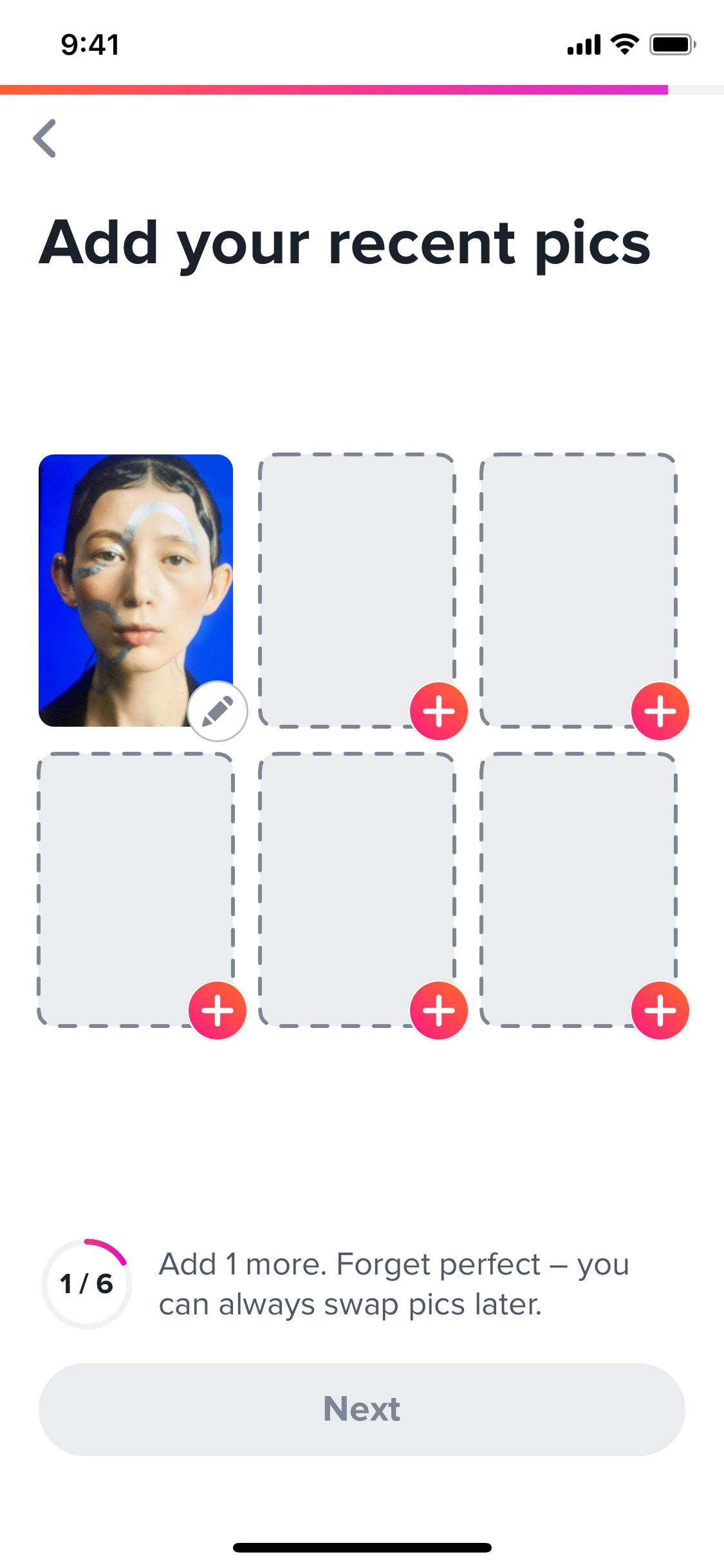 Tinder iOS screen 40