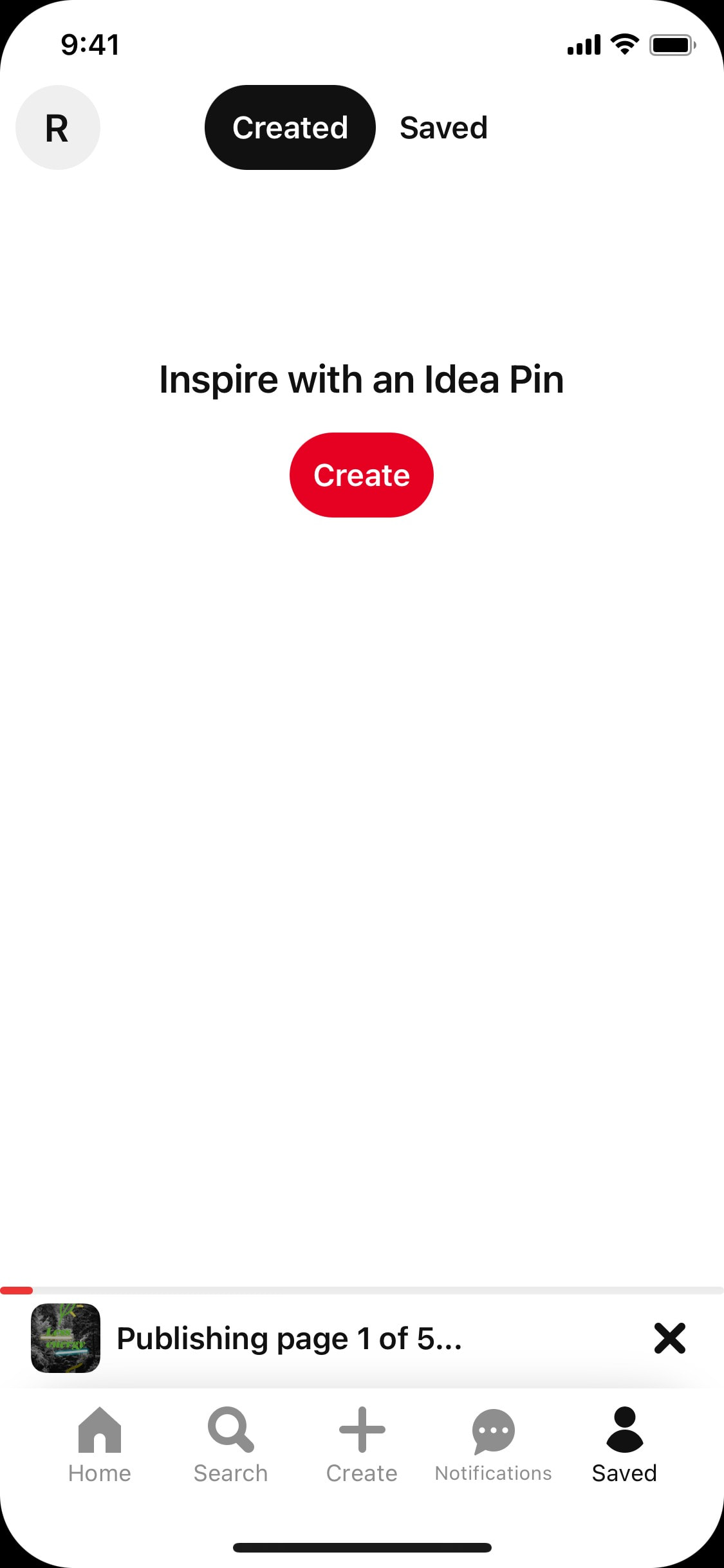 Pinterest iOS screen 158