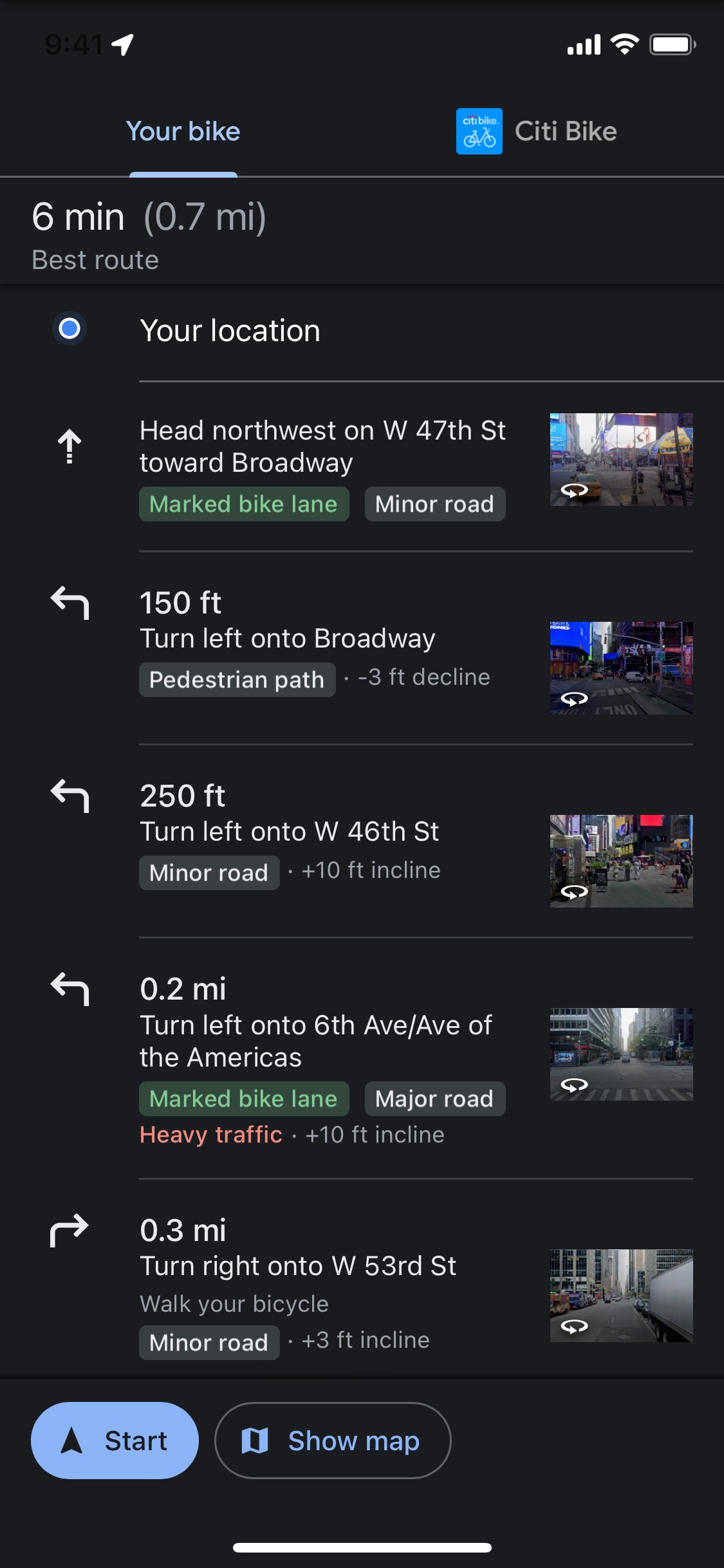 Google Maps iOS screen 342