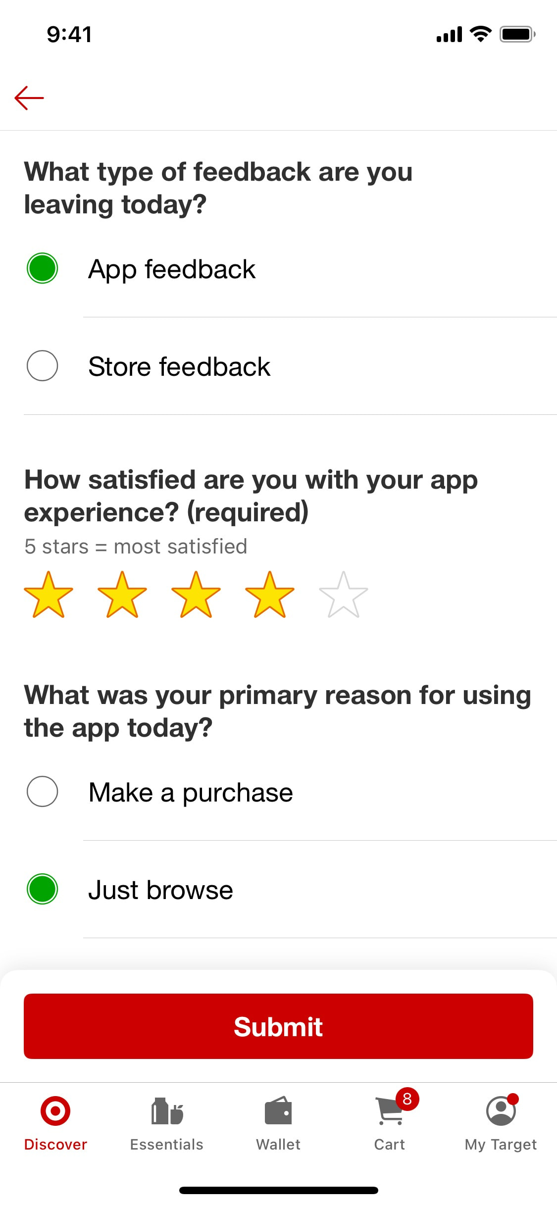 Target iOS screen 389
