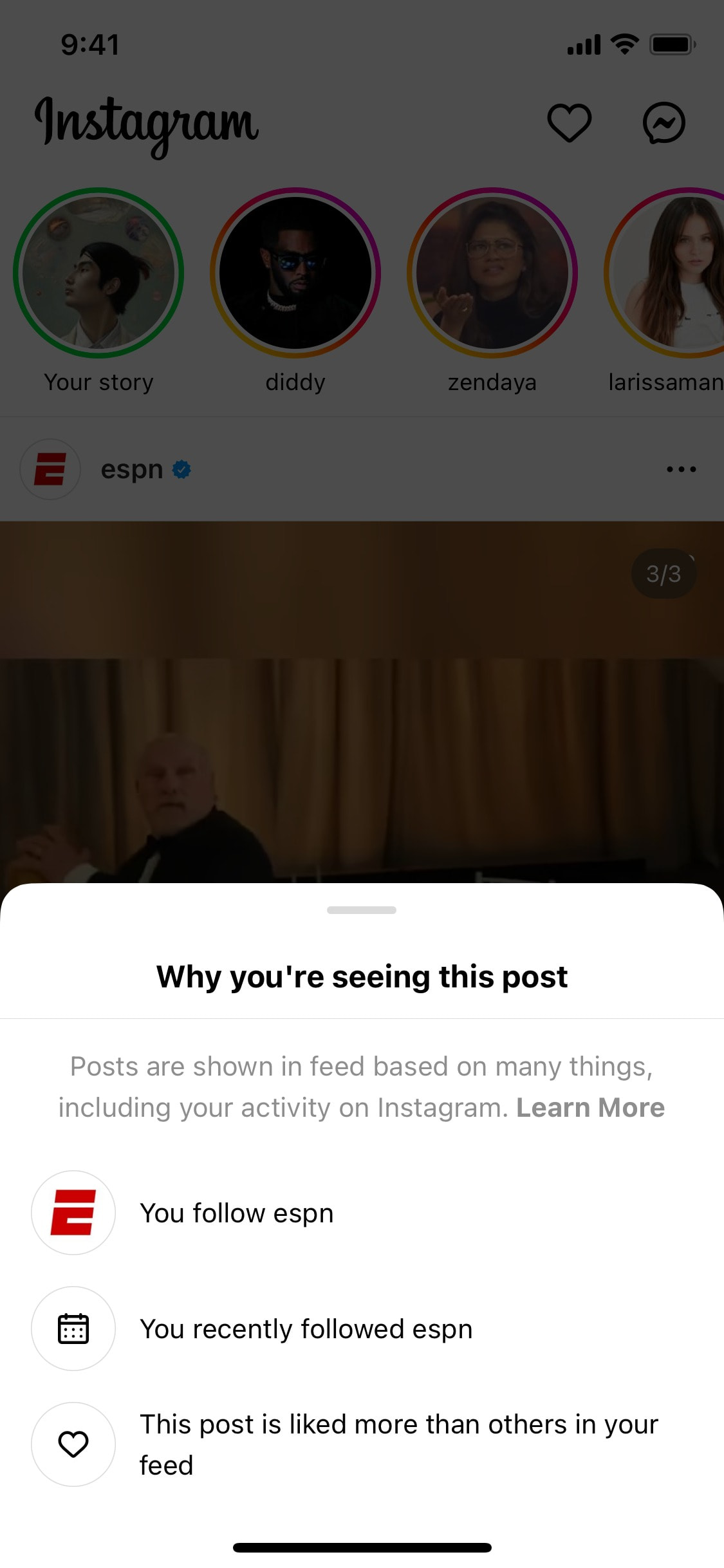 Instagram iOS screen 1020
