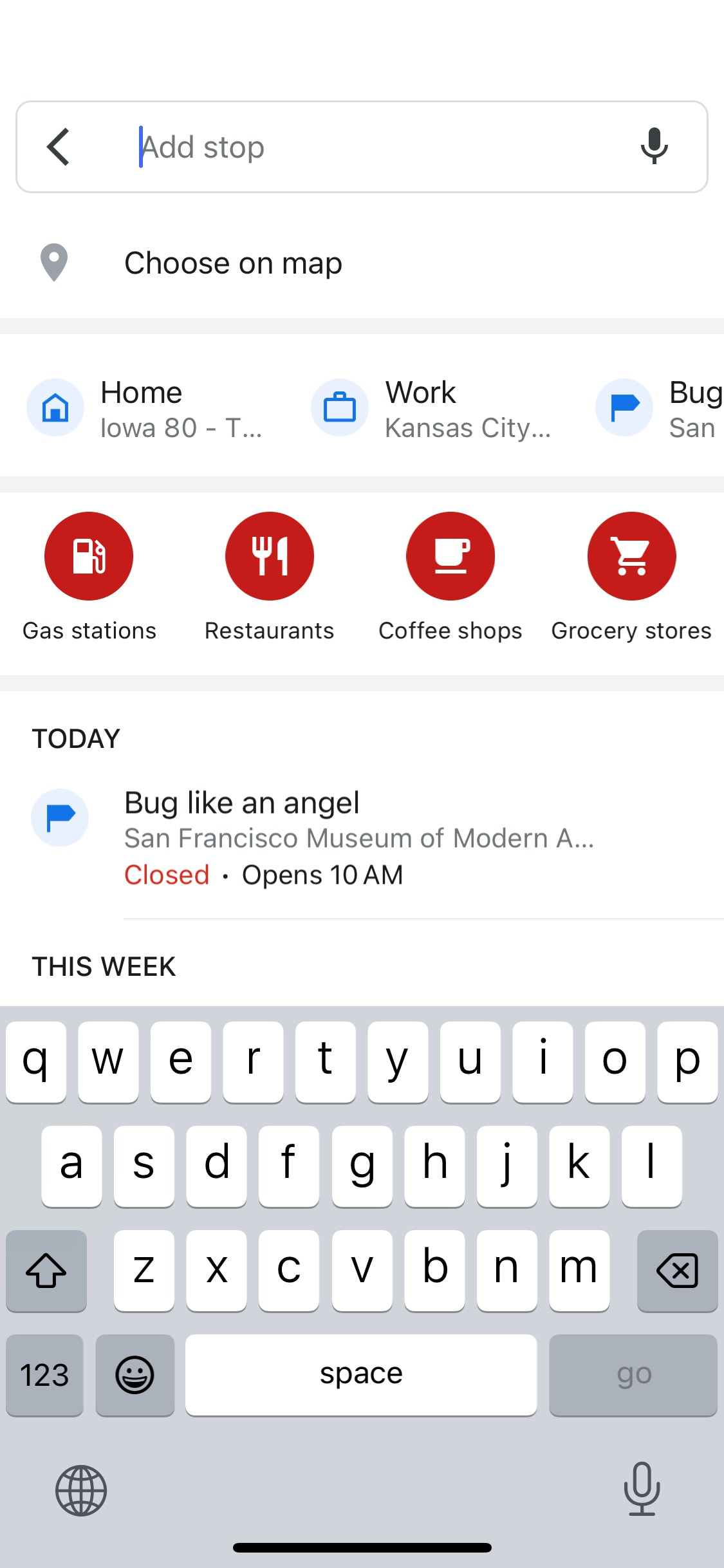 Google Maps iOS screen 181