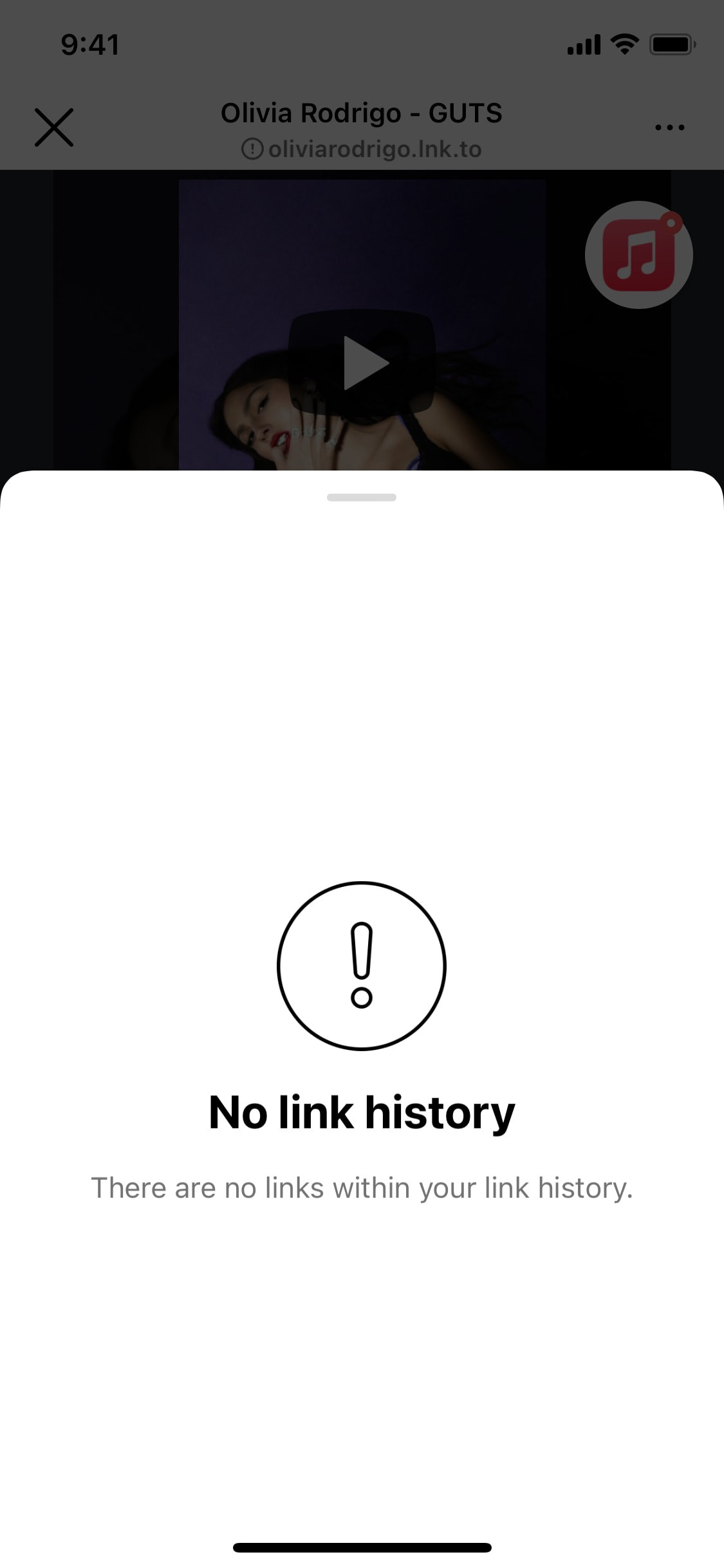 Instagram iOS screen 501
