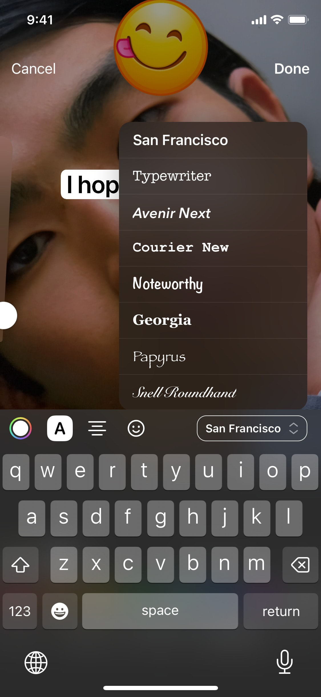 Telegram iOS screen 804