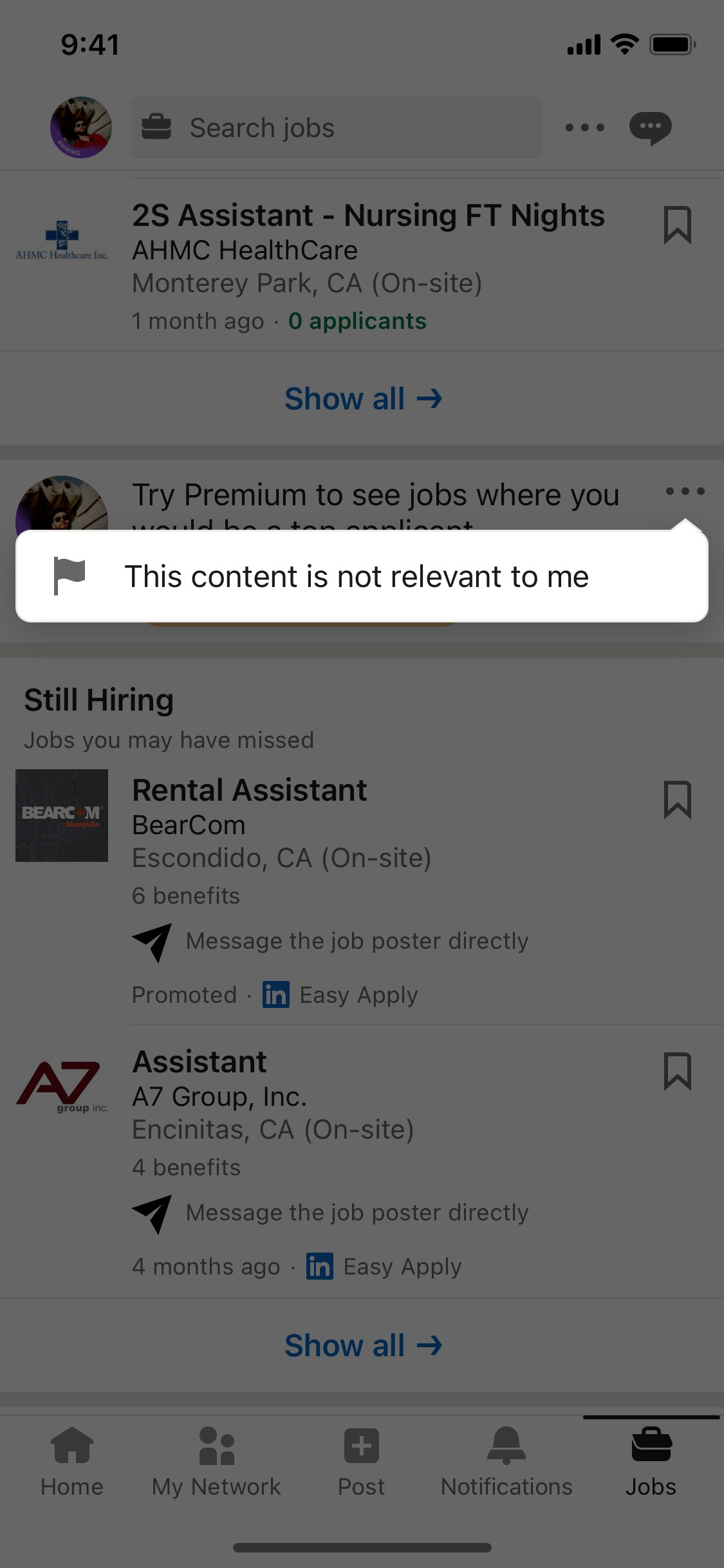 LinkedIn iOS screen 81