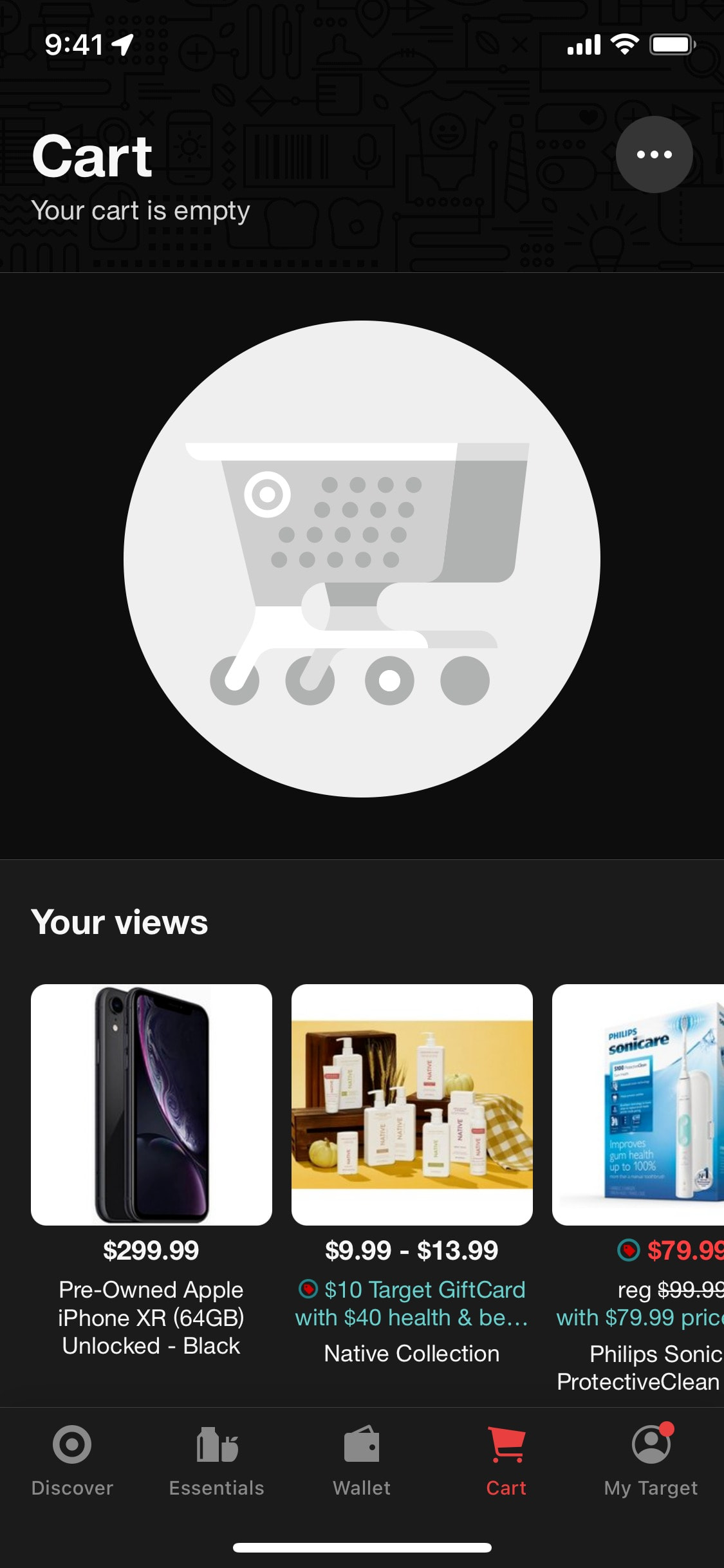 Target iOS screen 399