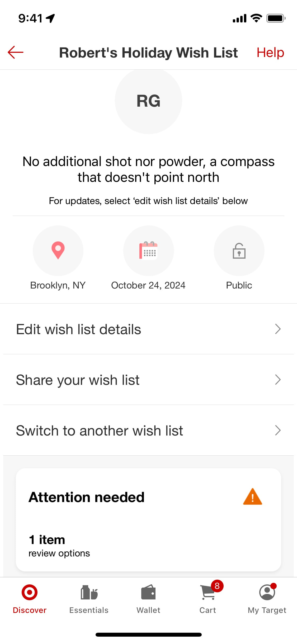 Target iOS screen 296