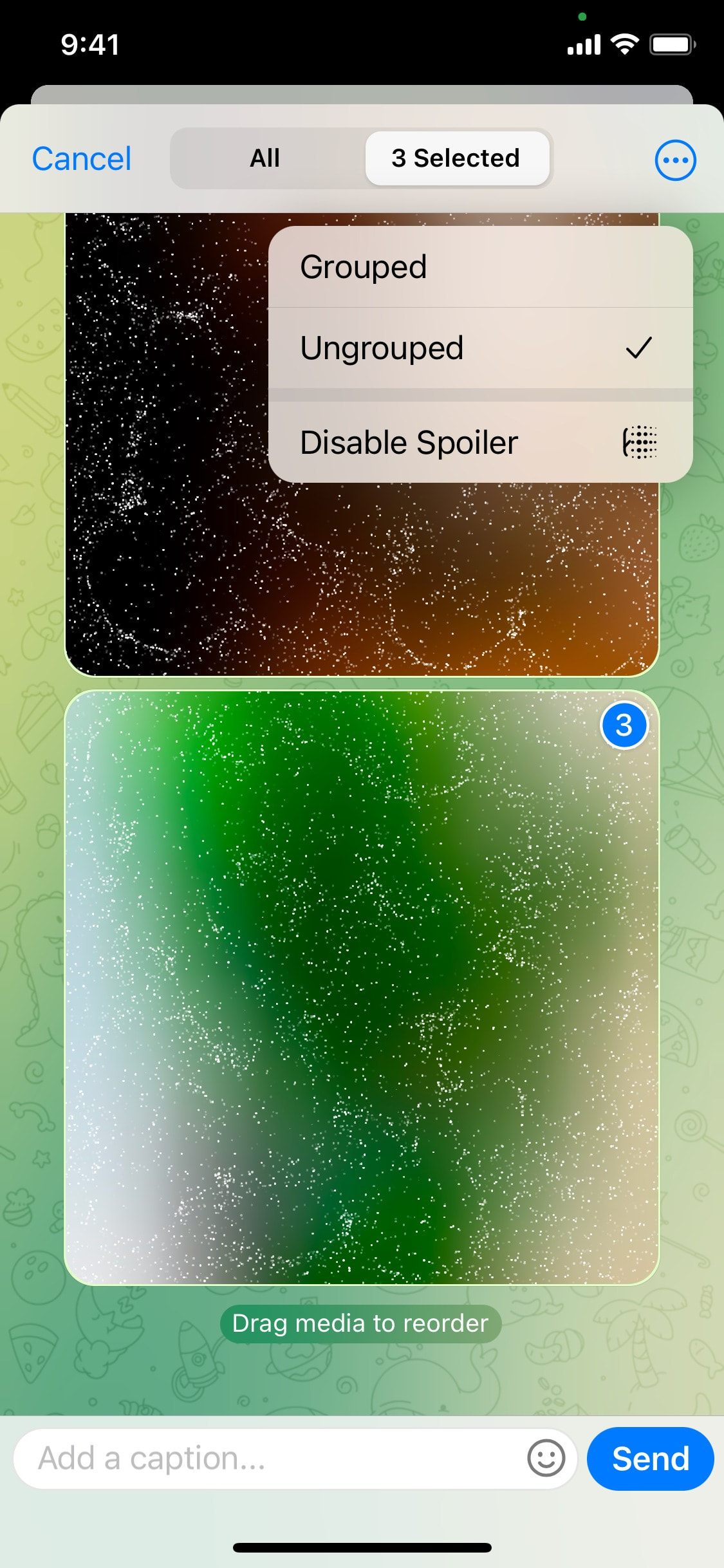 Telegram iOS screen 849