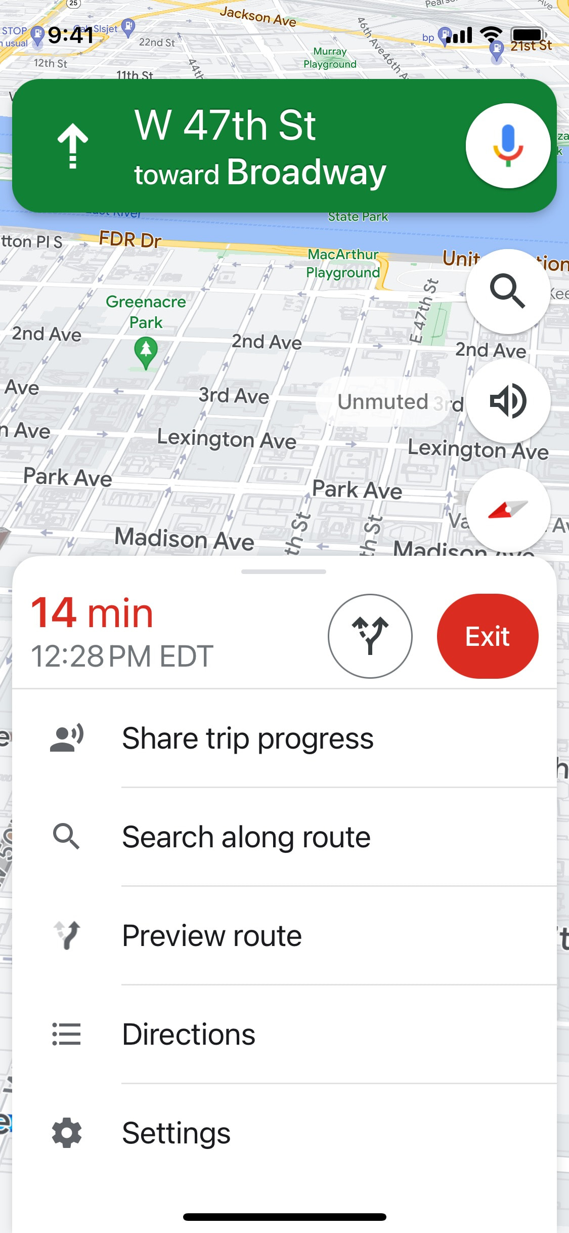 Google Maps iOS screen 132