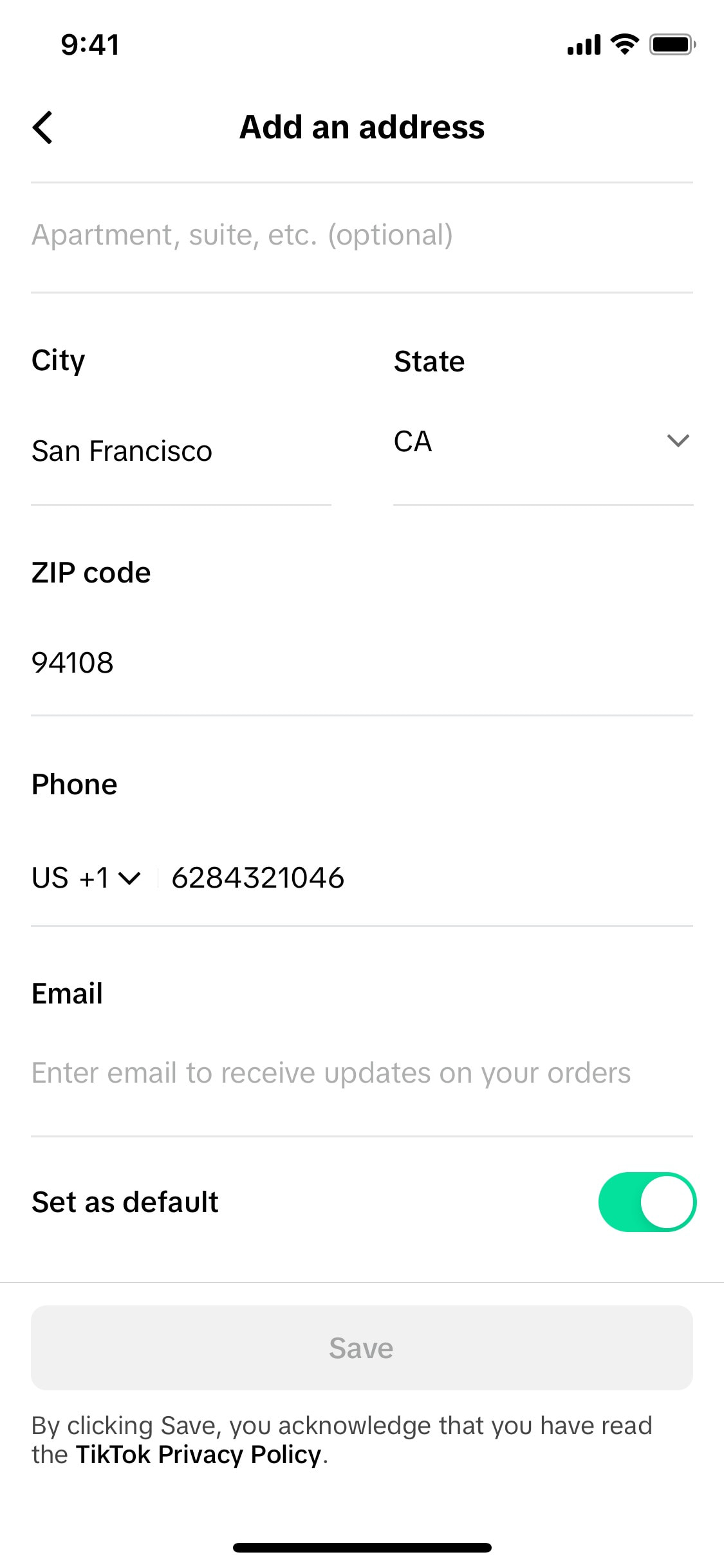 TikTok iOS screen 650
