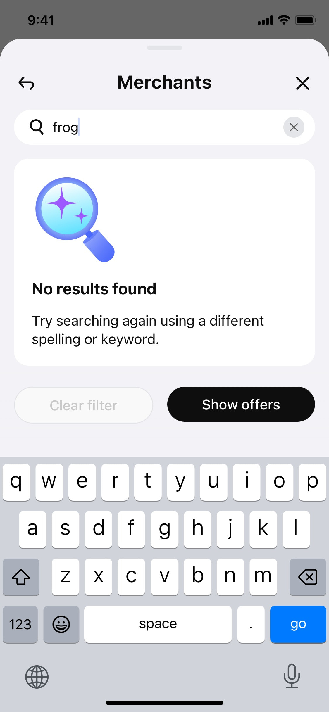 Klarna iOS screen 320