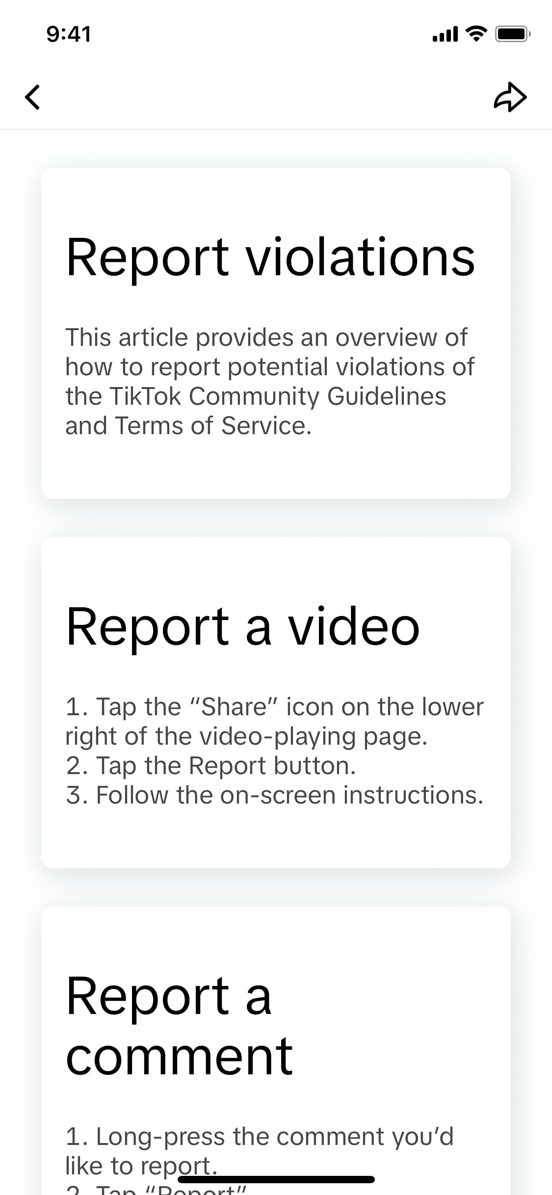 TikTok iOS screen 847