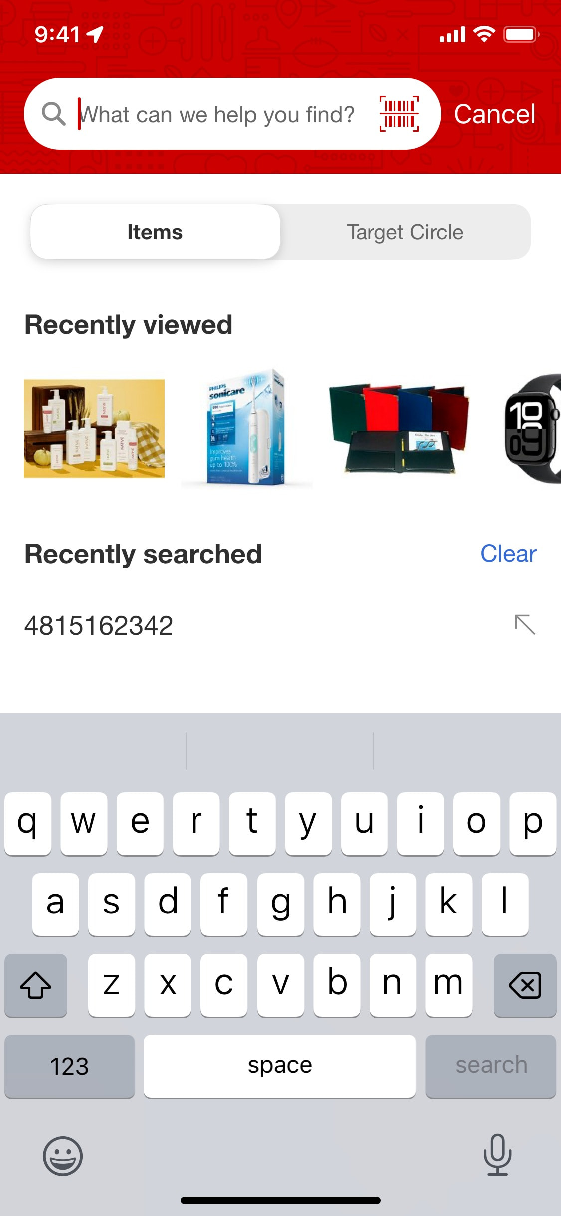 Target iOS screen 19