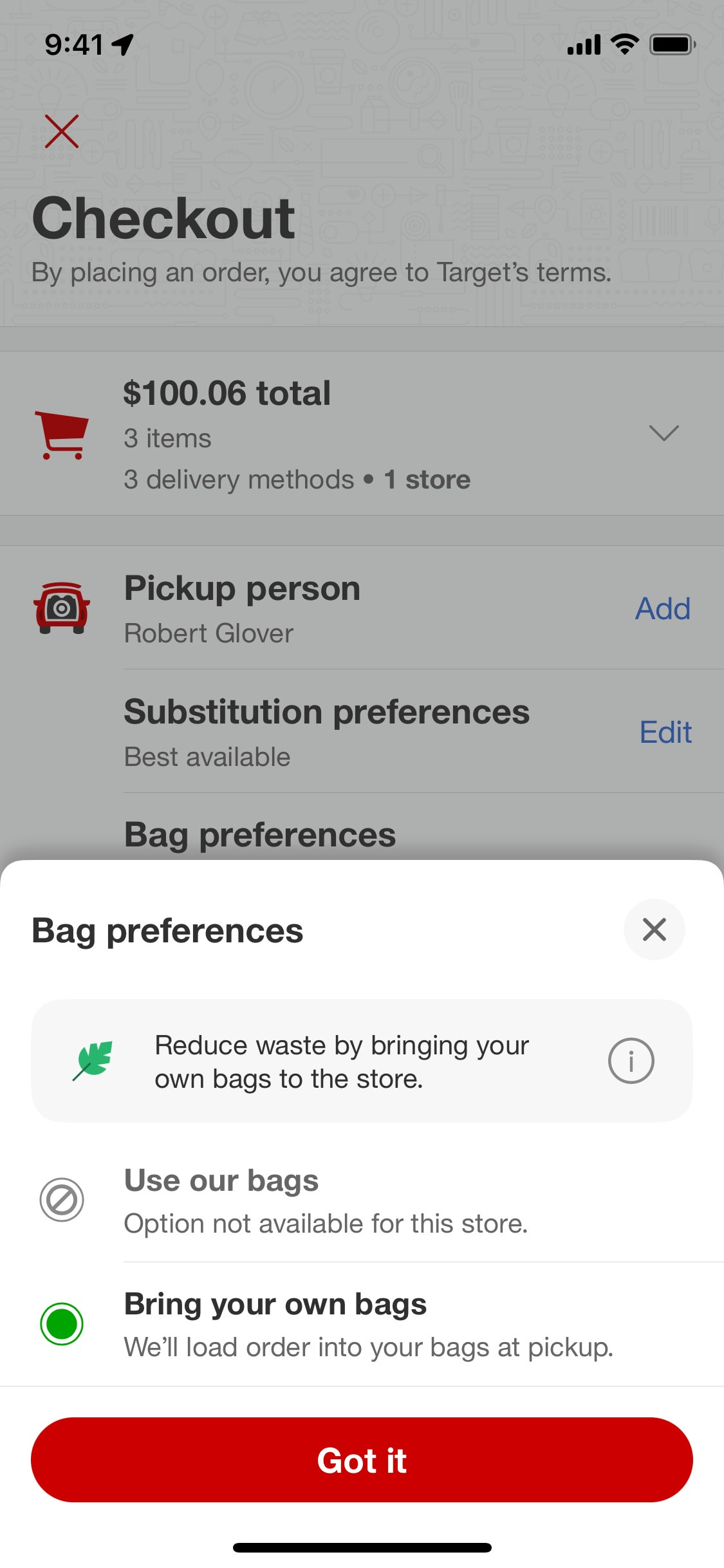 Target iOS screen 749