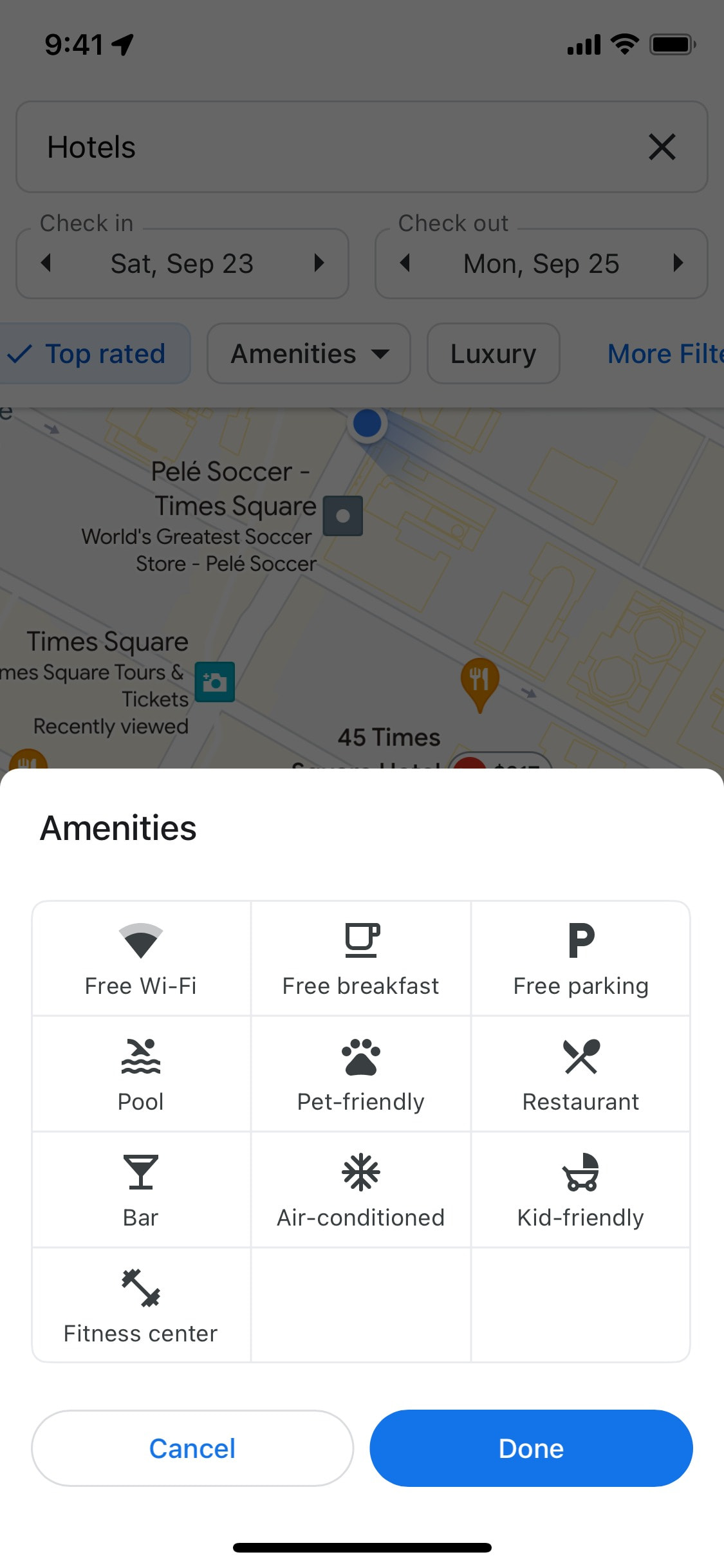 Google Maps iOS screen 46