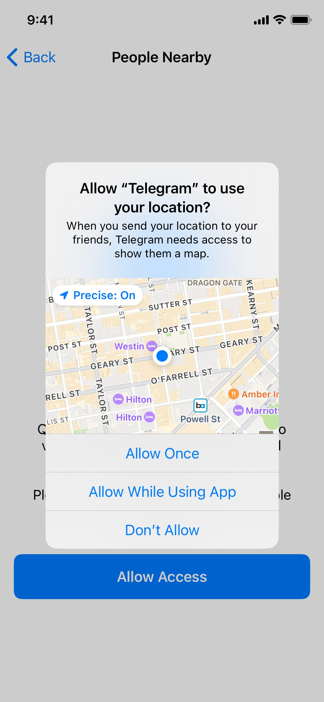 Telegram iOS screen 382