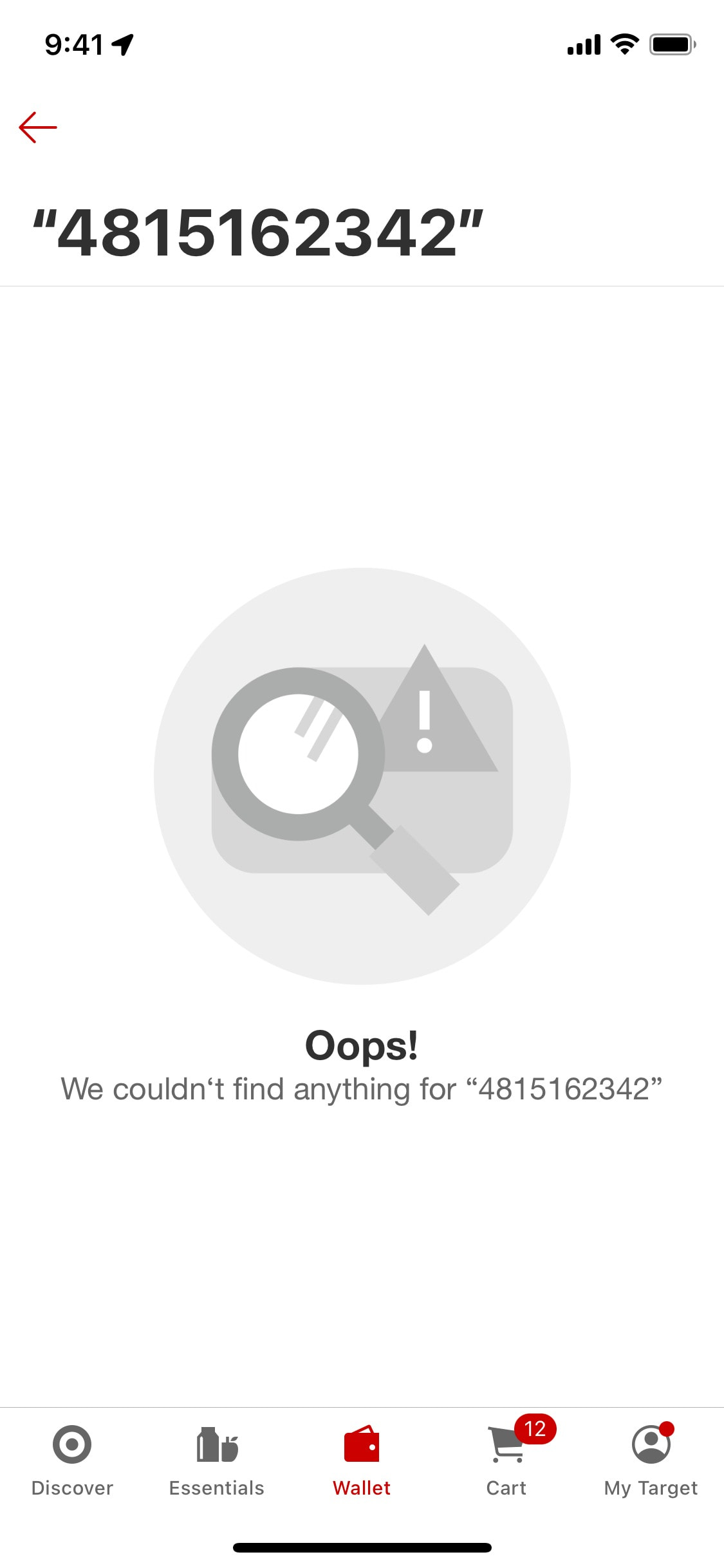 Target iOS screen 599