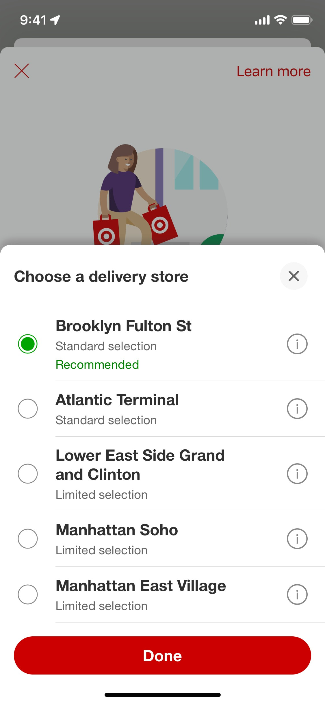 Target iOS screen 361