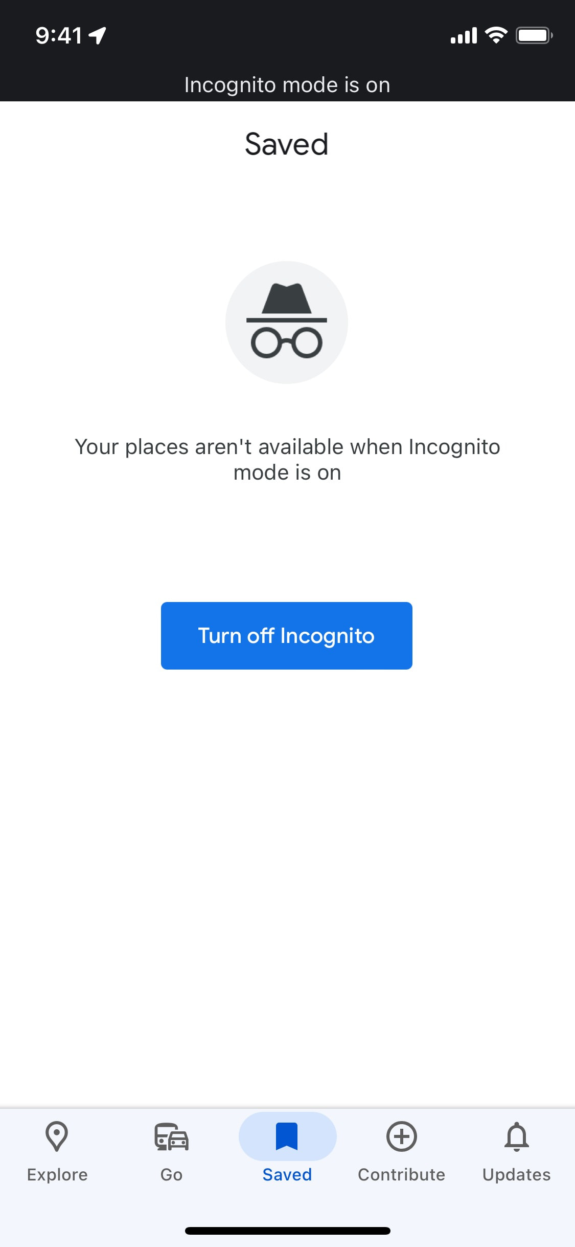 Google Maps iOS screen 219