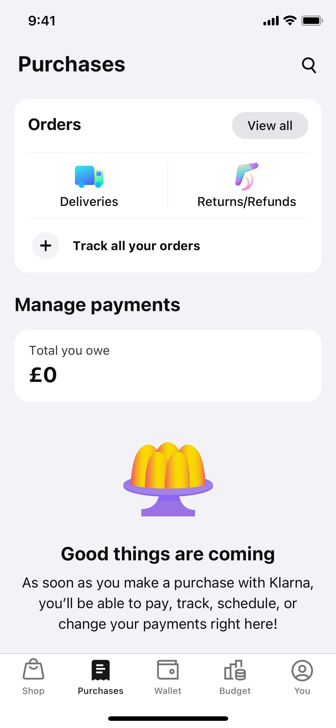 Klarna iOS screen 196