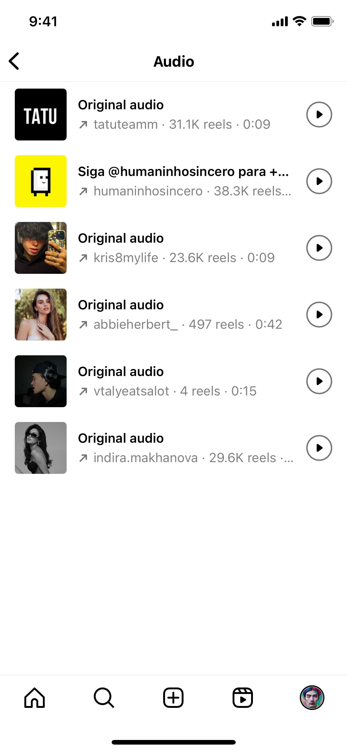 Instagram iOS screen 961
