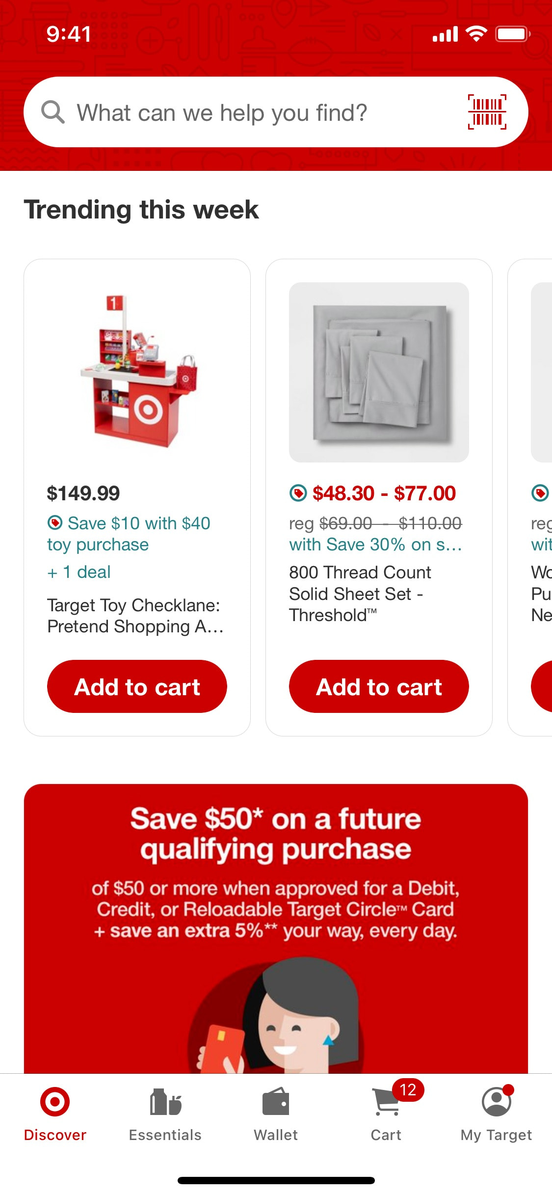 Target iOS screen 540