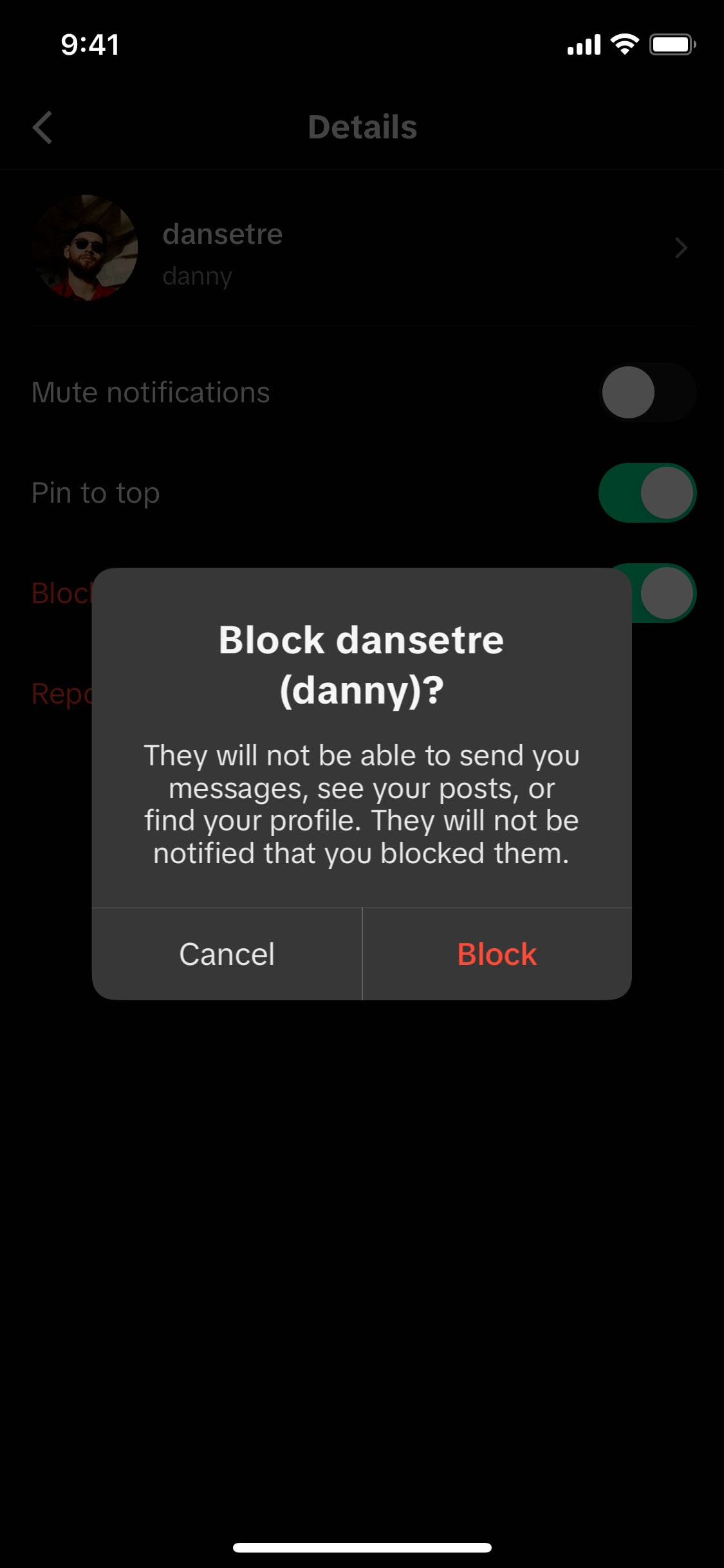 TikTok iOS screen 98