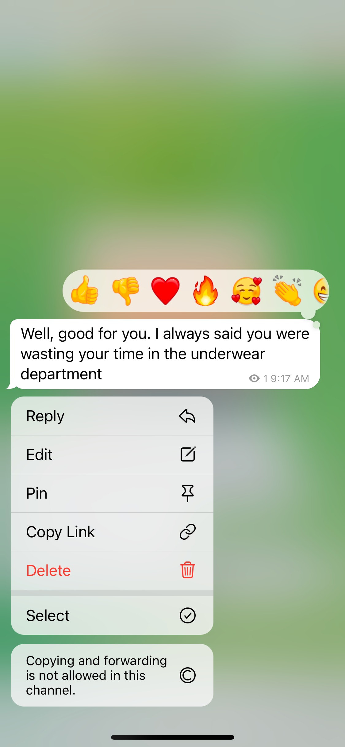 Telegram iOS screen 683