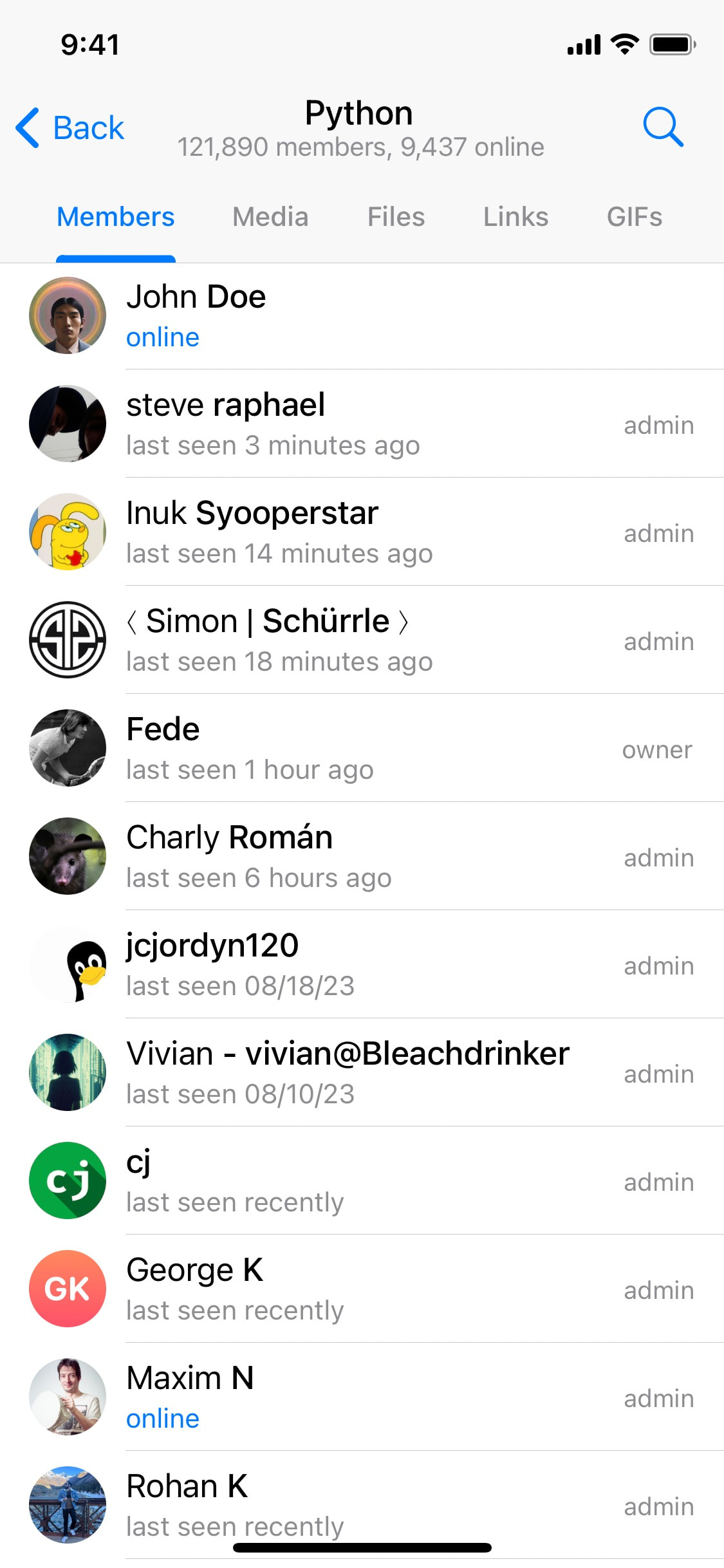 Telegram iOS screen 679