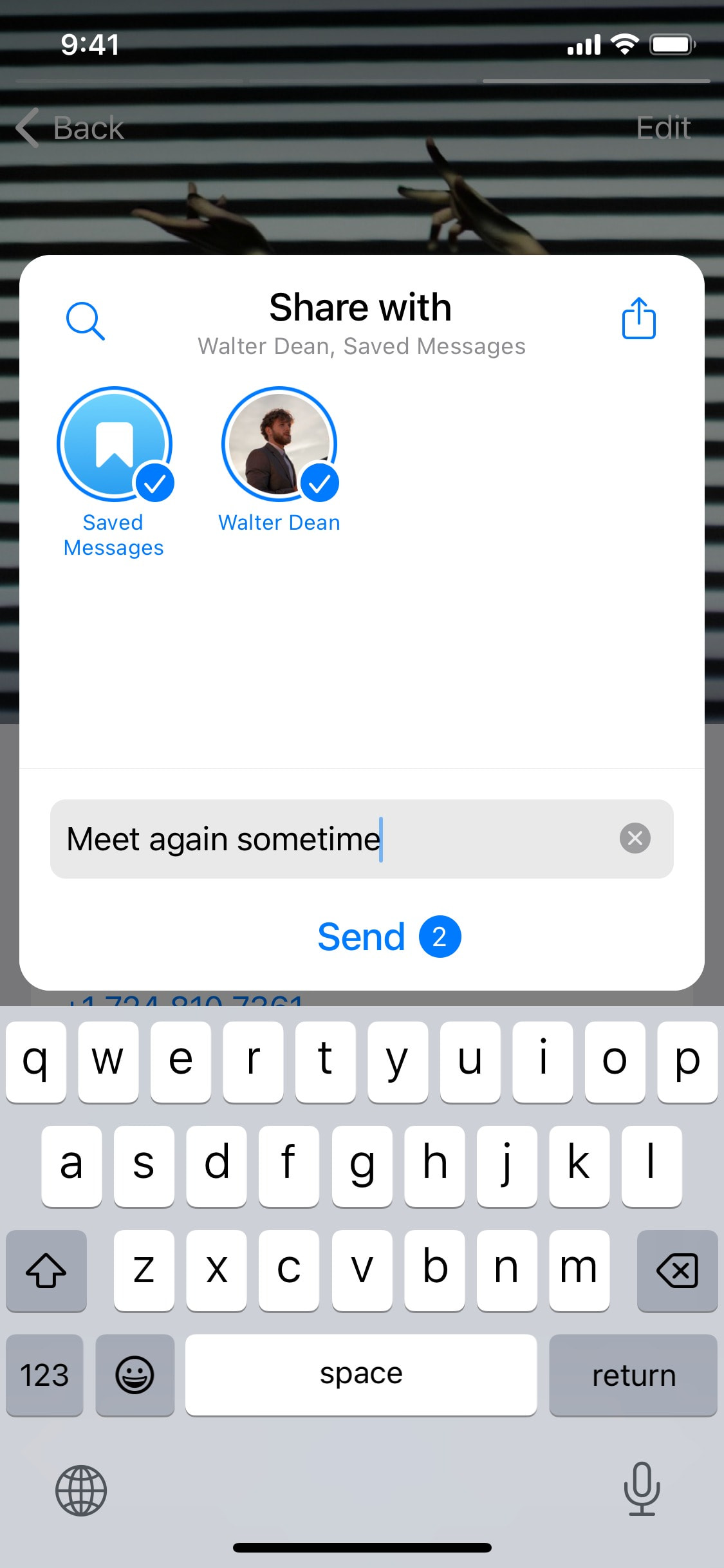 Telegram iOS screen 486