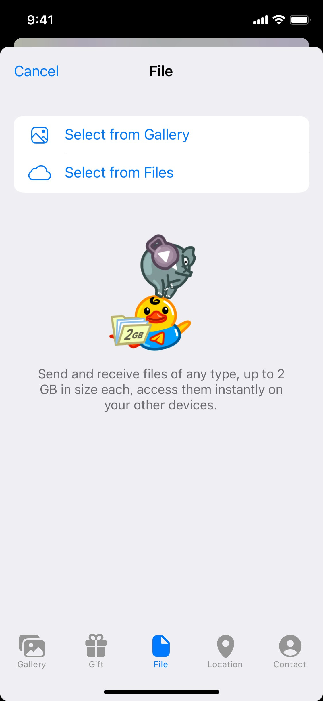 Telegram iOS screen 6
