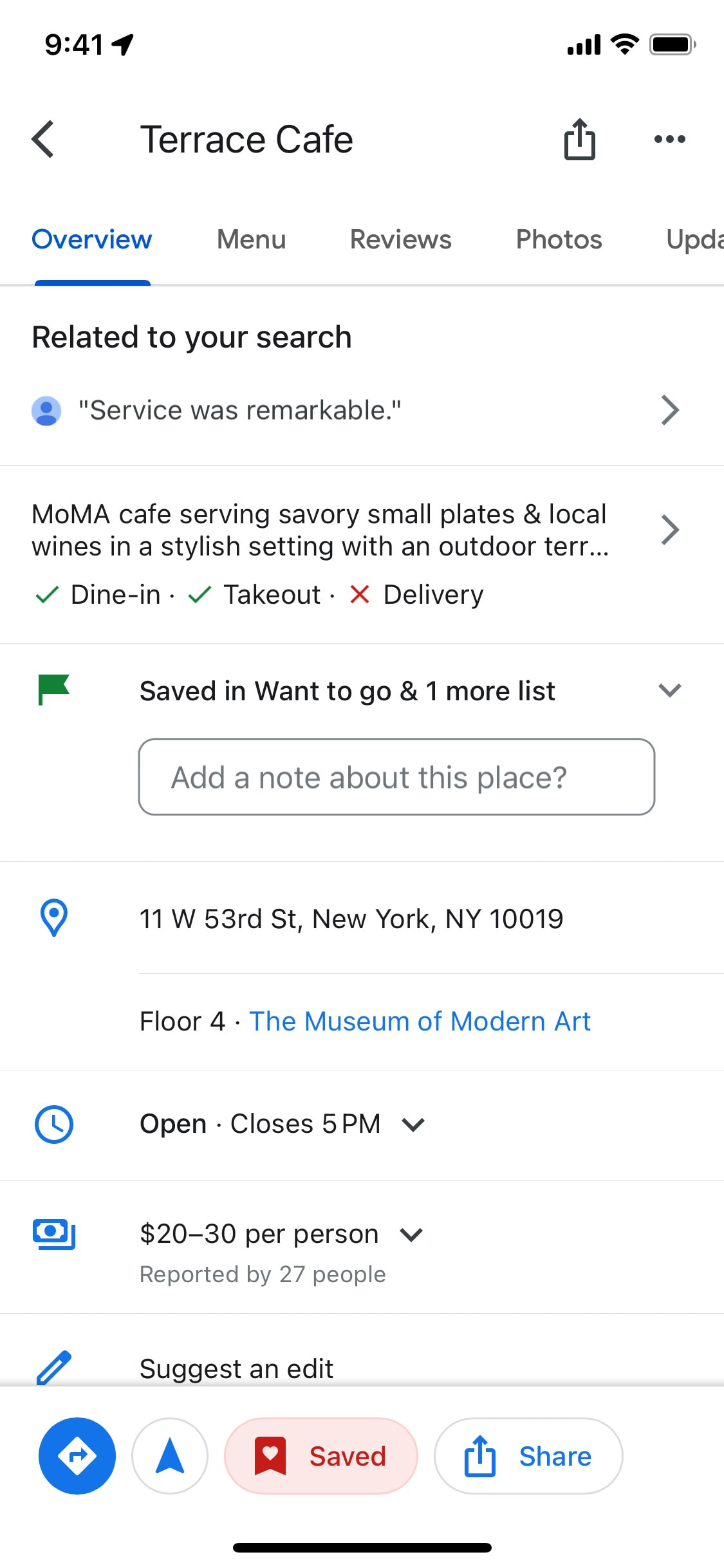 Google Maps iOS screen 242