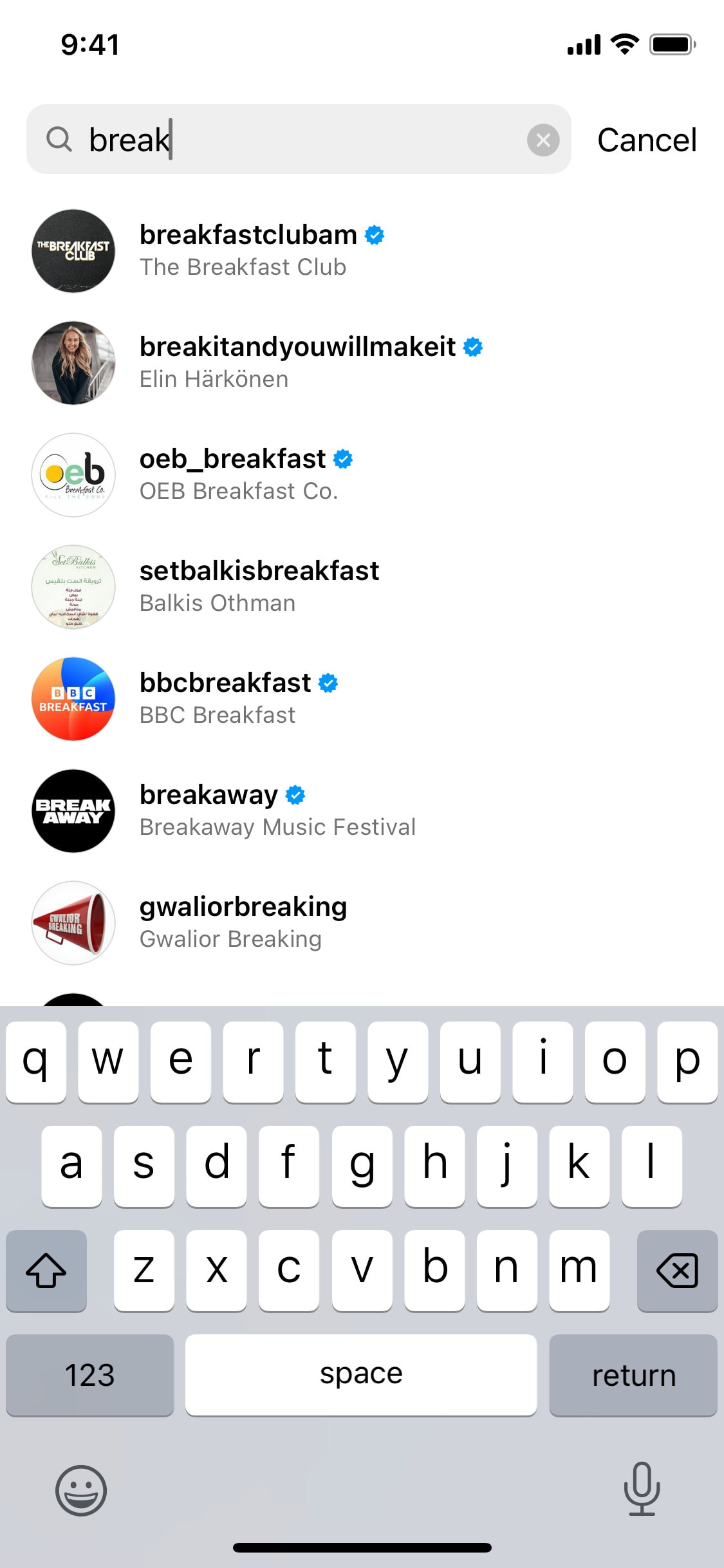 Instagram iOS screen 482