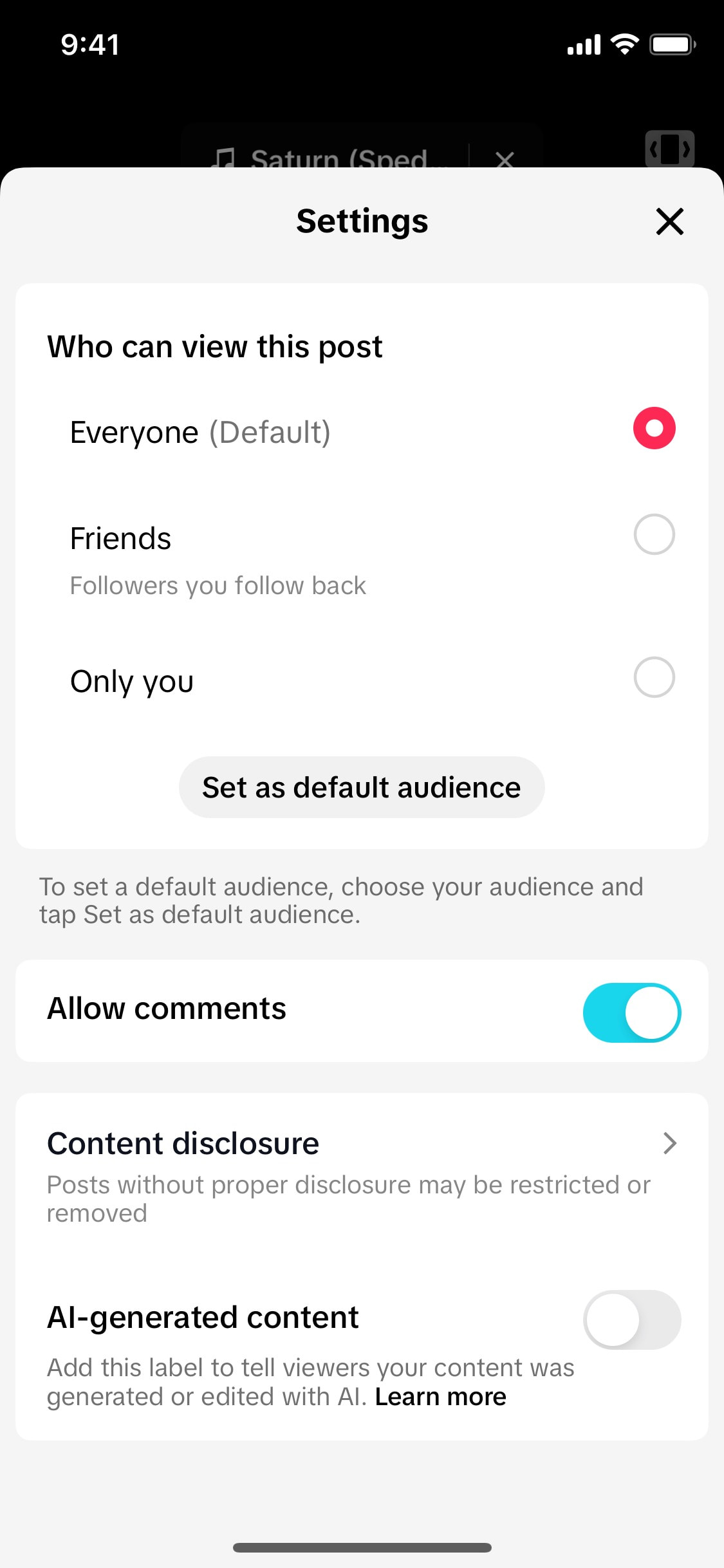 TikTok iOS screen 344