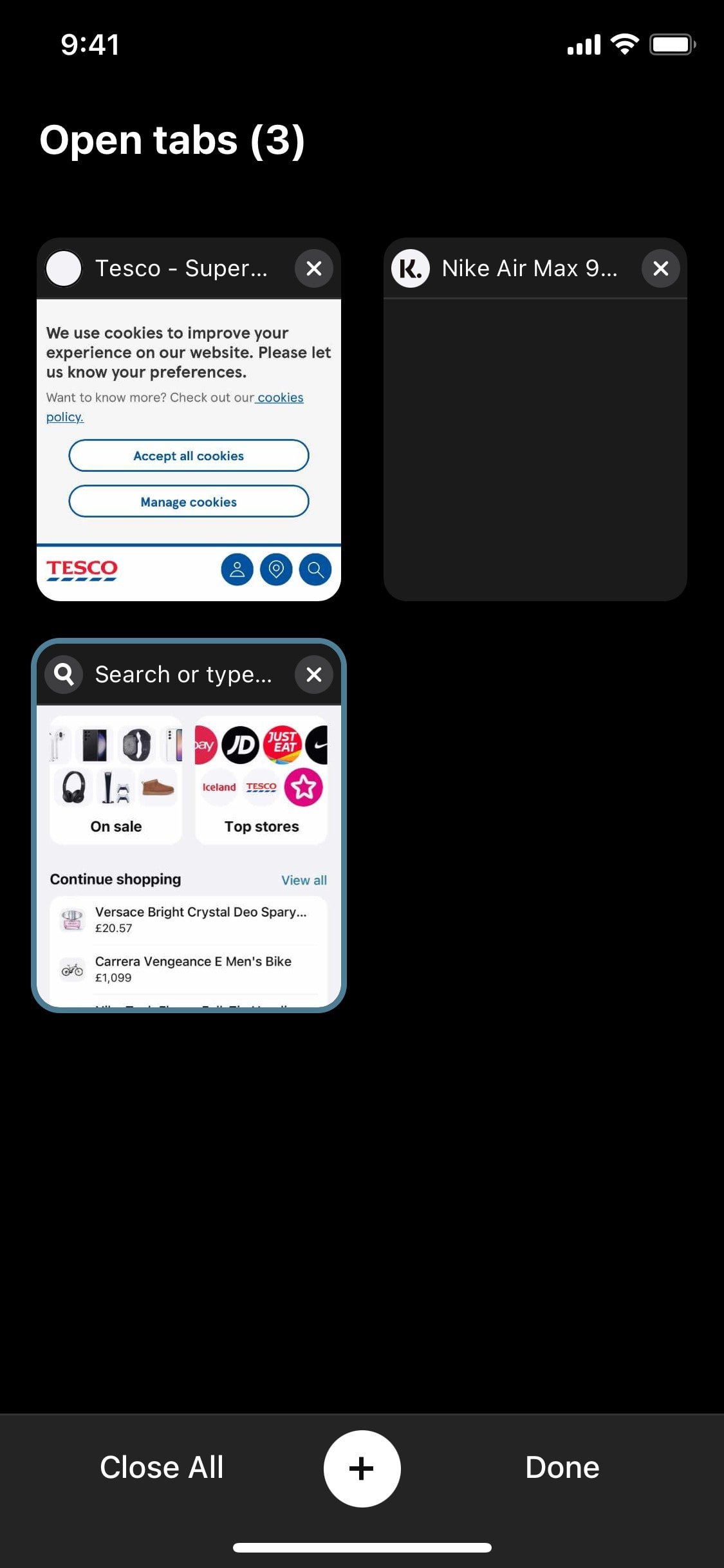 Klarna iOS screen 516