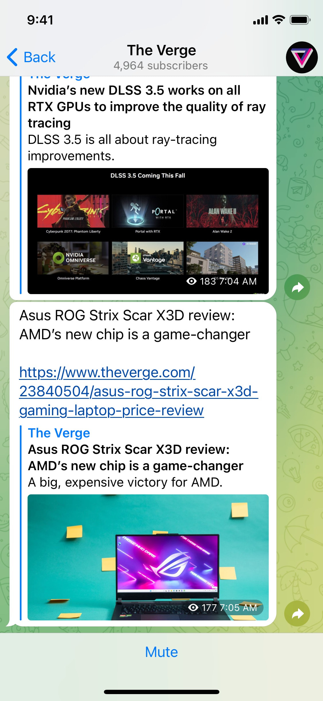 Telegram iOS screen 46