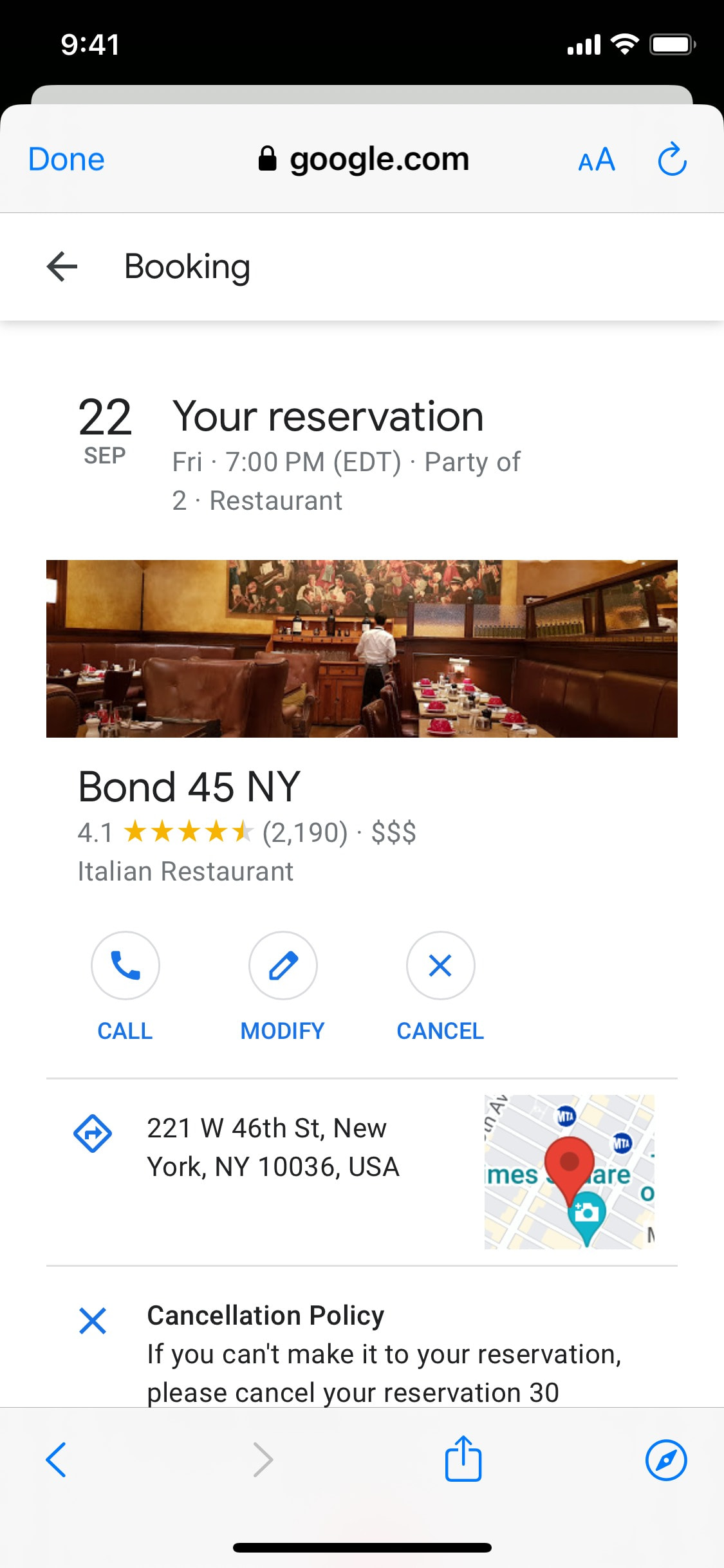 Google Maps iOS screen 69