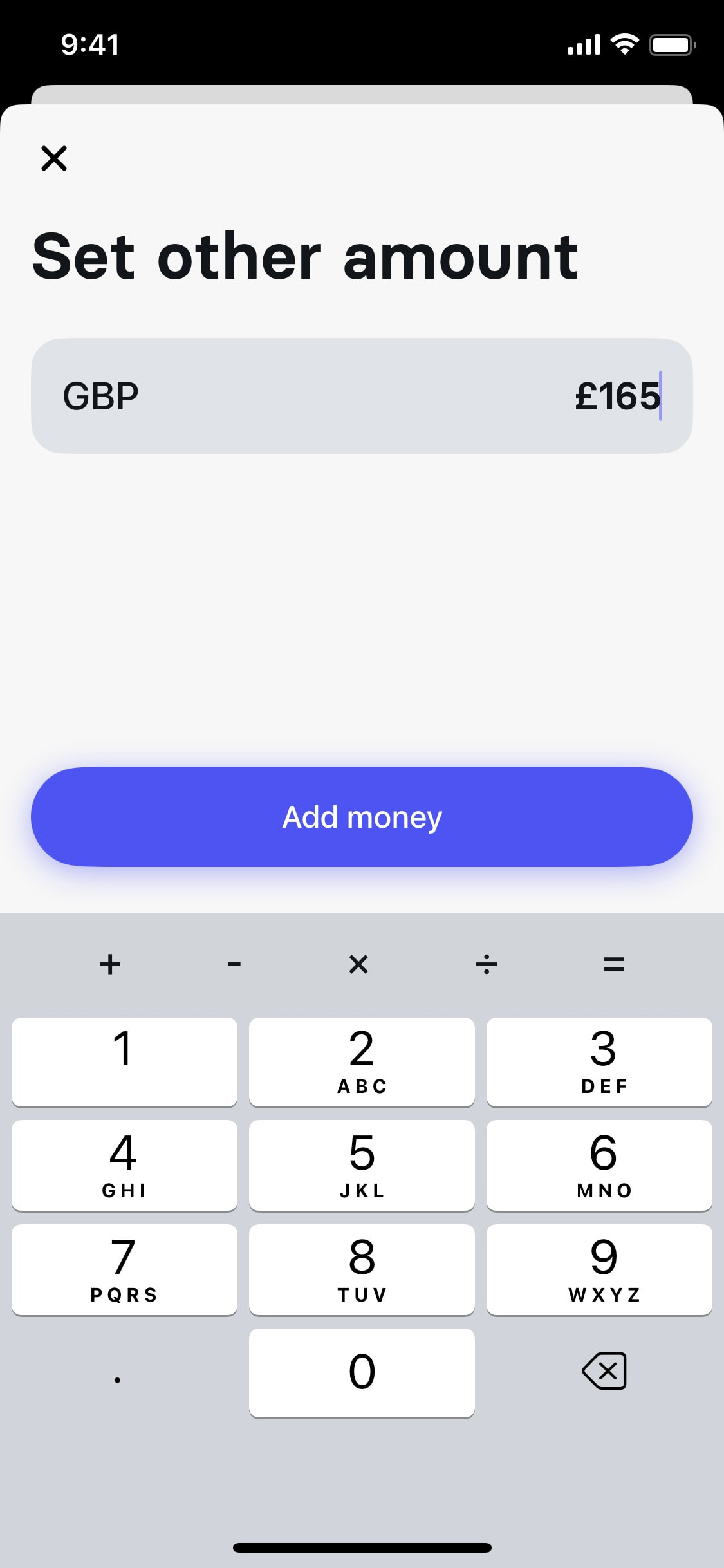 Revolut iOS screen 165