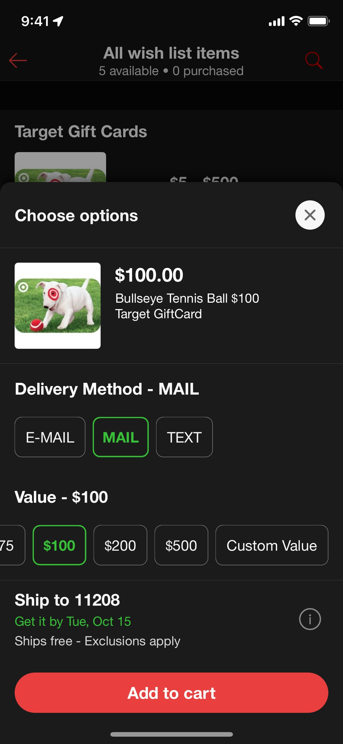 Target iOS screen 46