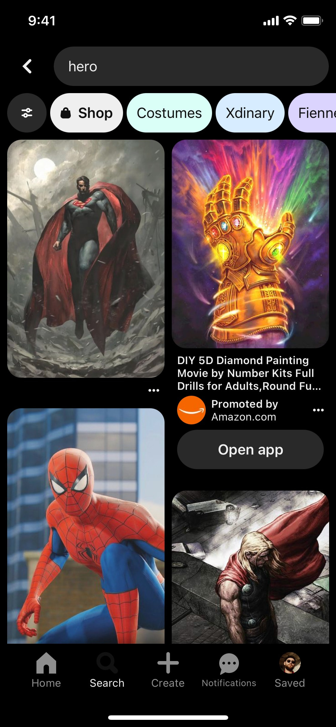 Pinterest iOS screen 145