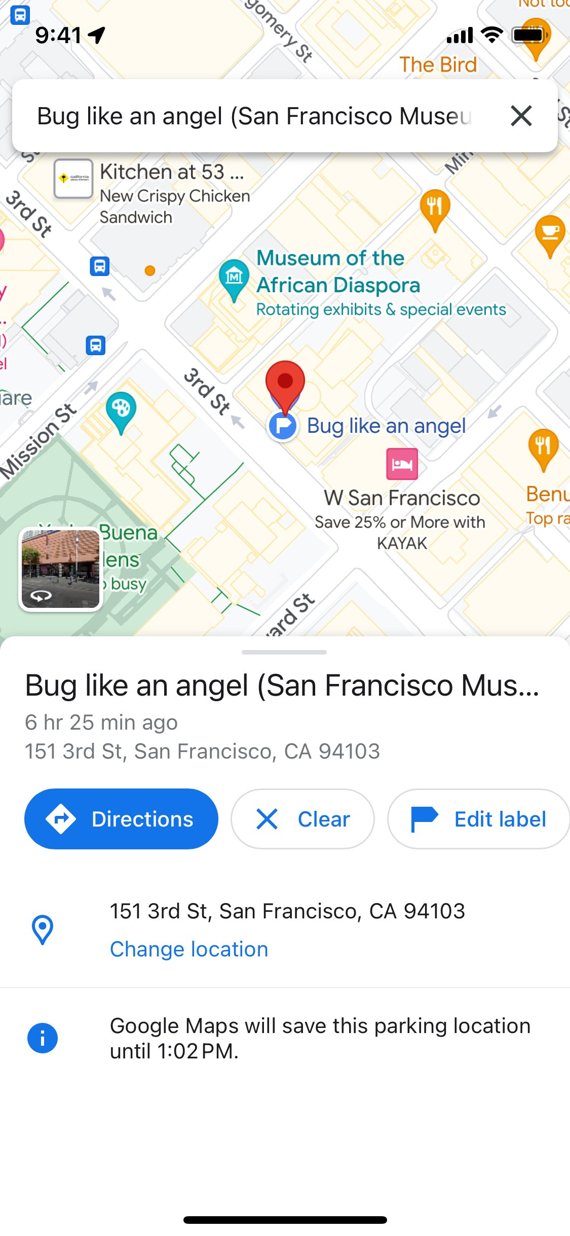 Google Maps iOS screen 551