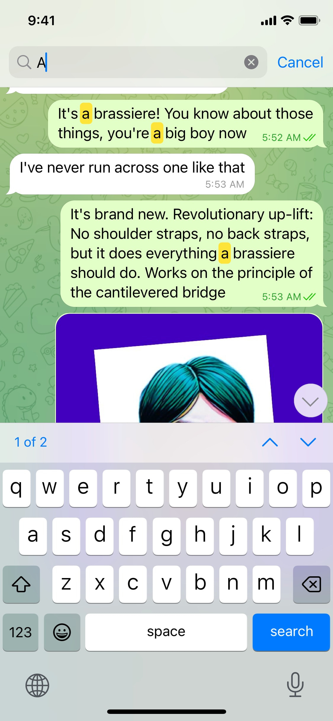 Telegram iOS screen 891