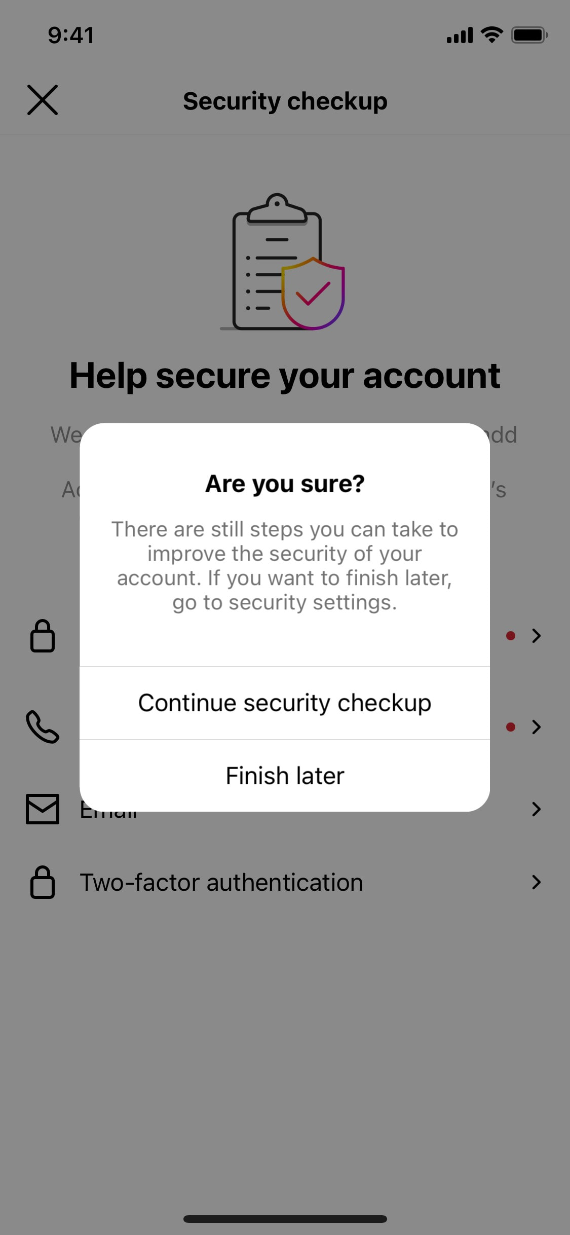 Instagram iOS screen 933