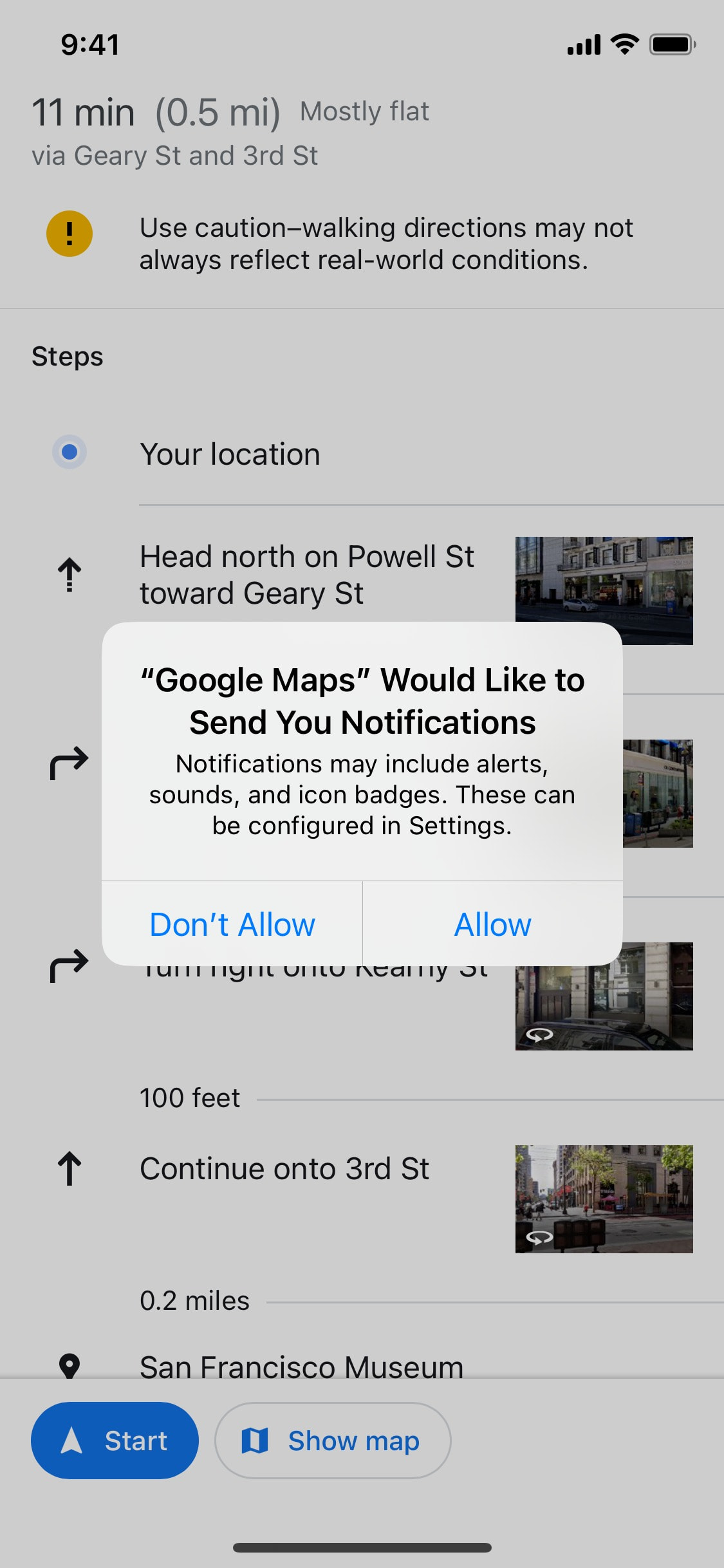 Google Maps iOS screen 165
