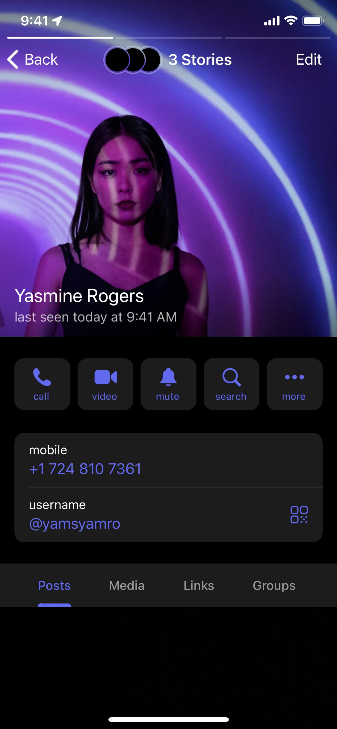 Telegram iOS screen 818