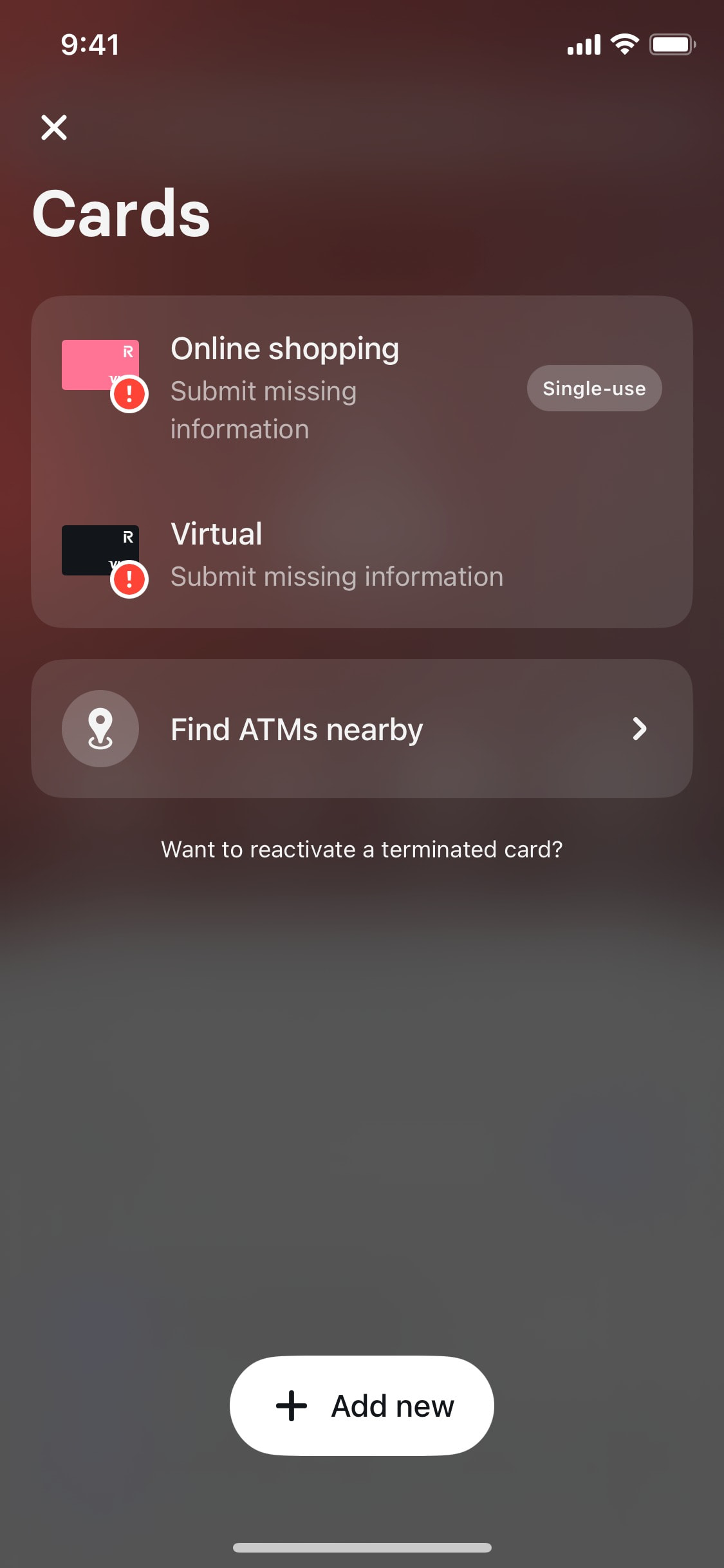 Revolut iOS screen 65