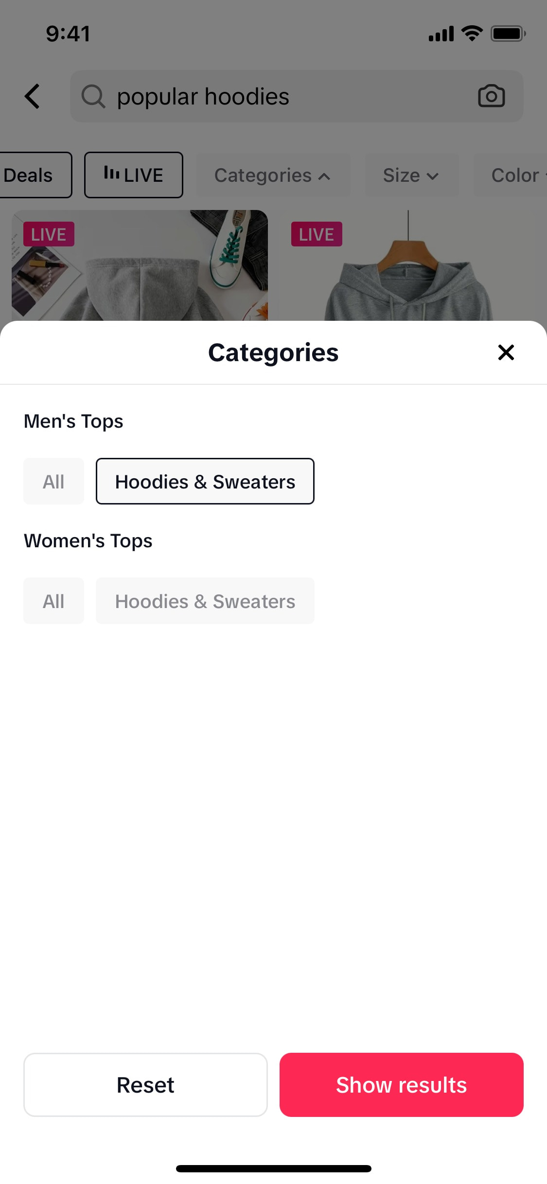 TikTok iOS screen 127