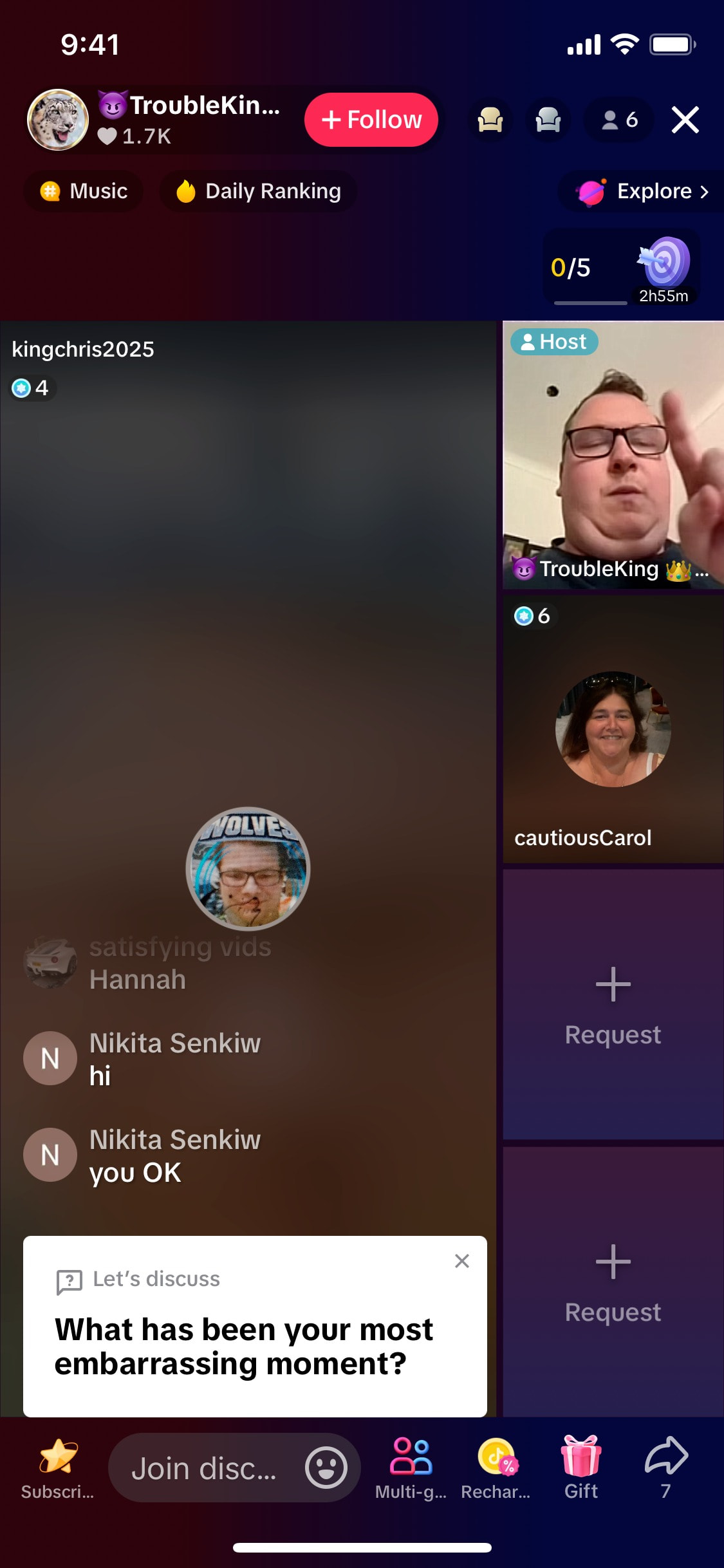 TikTok iOS screen 517